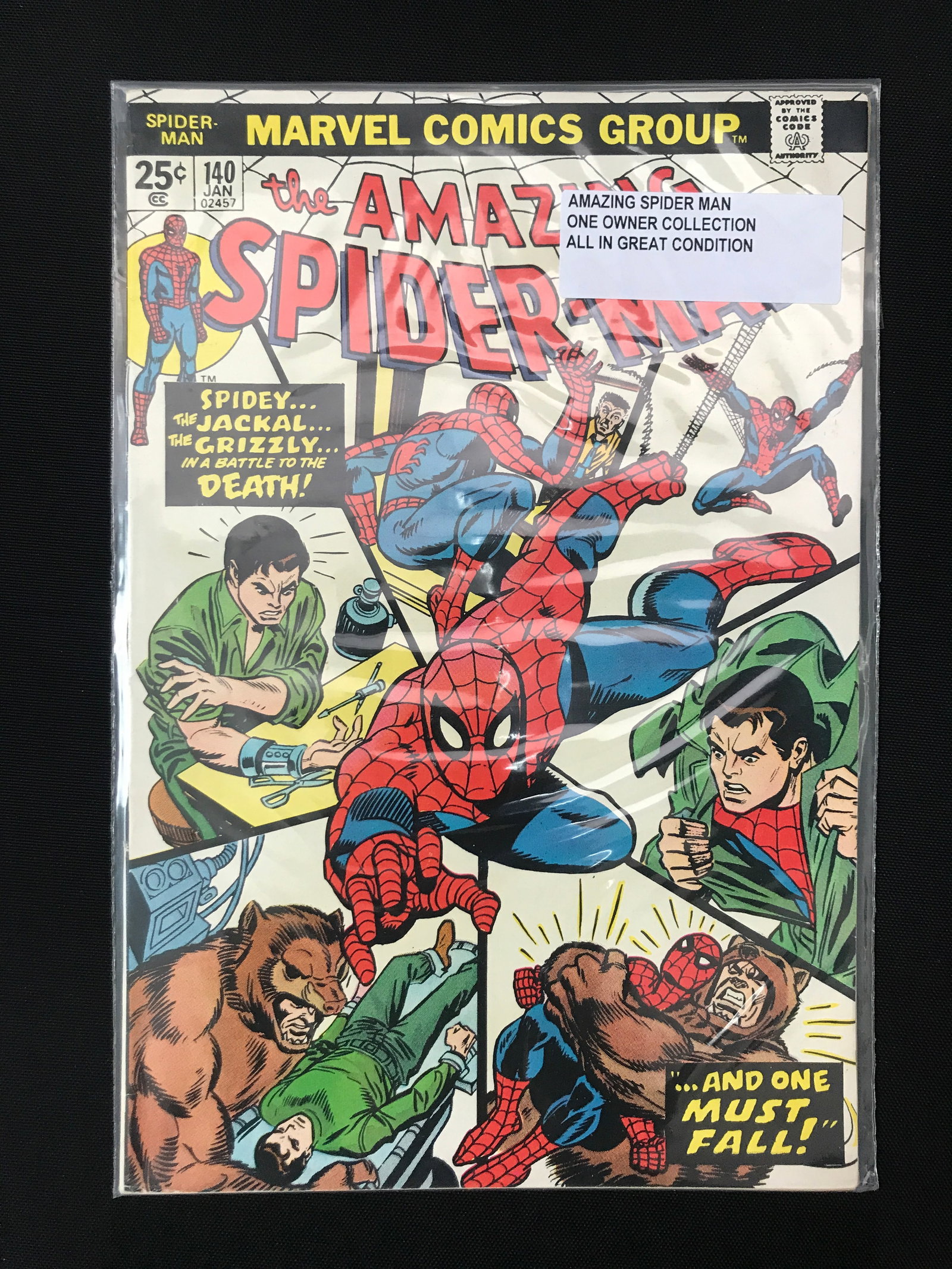 THE AMAZING SPIDERMAN #140 ONE OWNER COLLECTION - MARVEL COMICS (1 of 1)