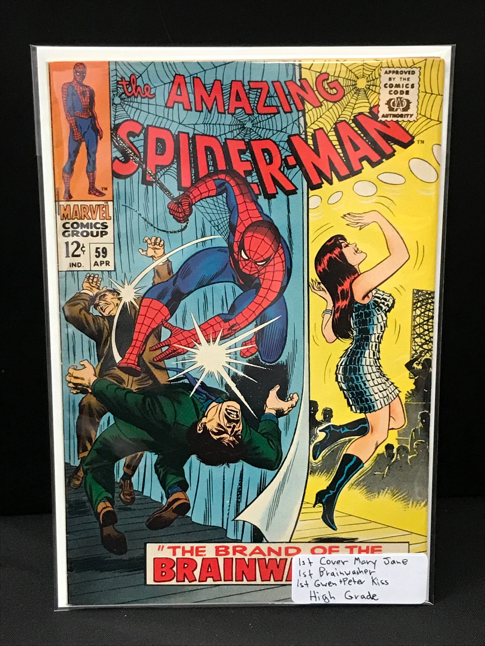 THE AMAZING SPIDERMAN #59 1ST BRAINWASHER - MARVEL COMICS (1 of 1)