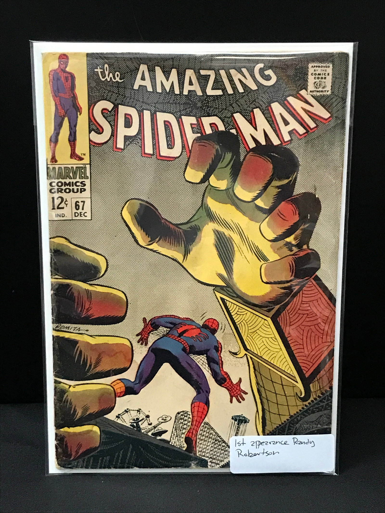 THE AMAZING SPIDERMAN #67 1ST APP RANDY ROBERTSON - MARVEL COMICS (1 of 1)