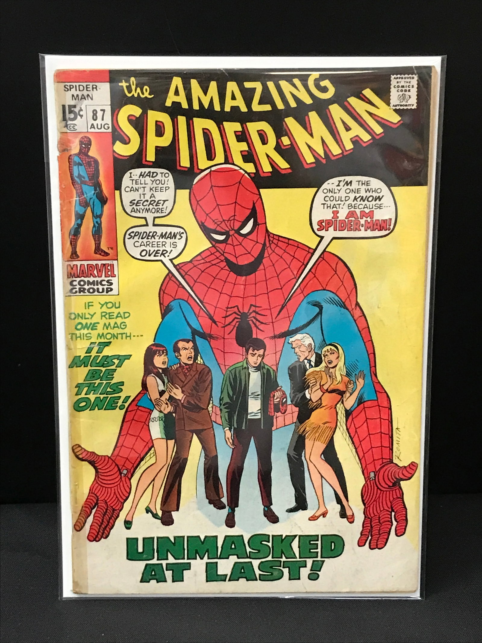 THE AMAZING SPIDERMAN #87 - MARVEL COMICS (1 of 1)