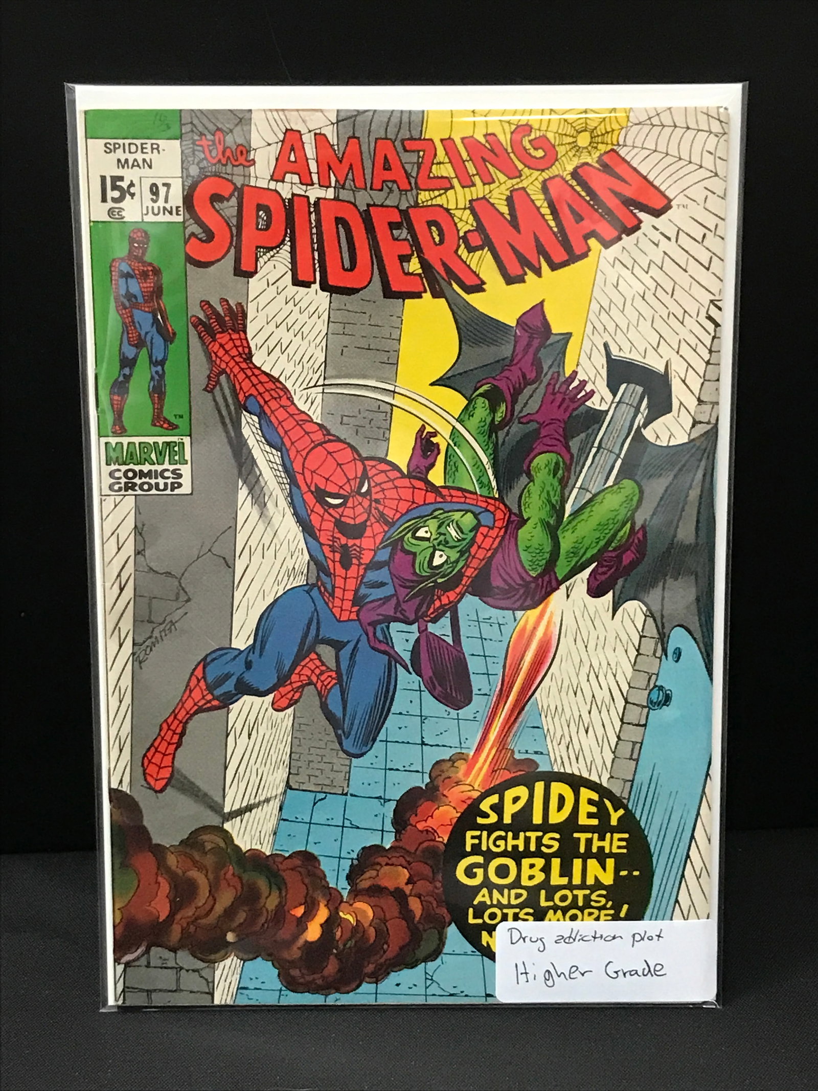 THE AMAZING SPIDERMAN #97 DRUG ADDICTION PLOT - MARVEL COMICS (1 of 1)