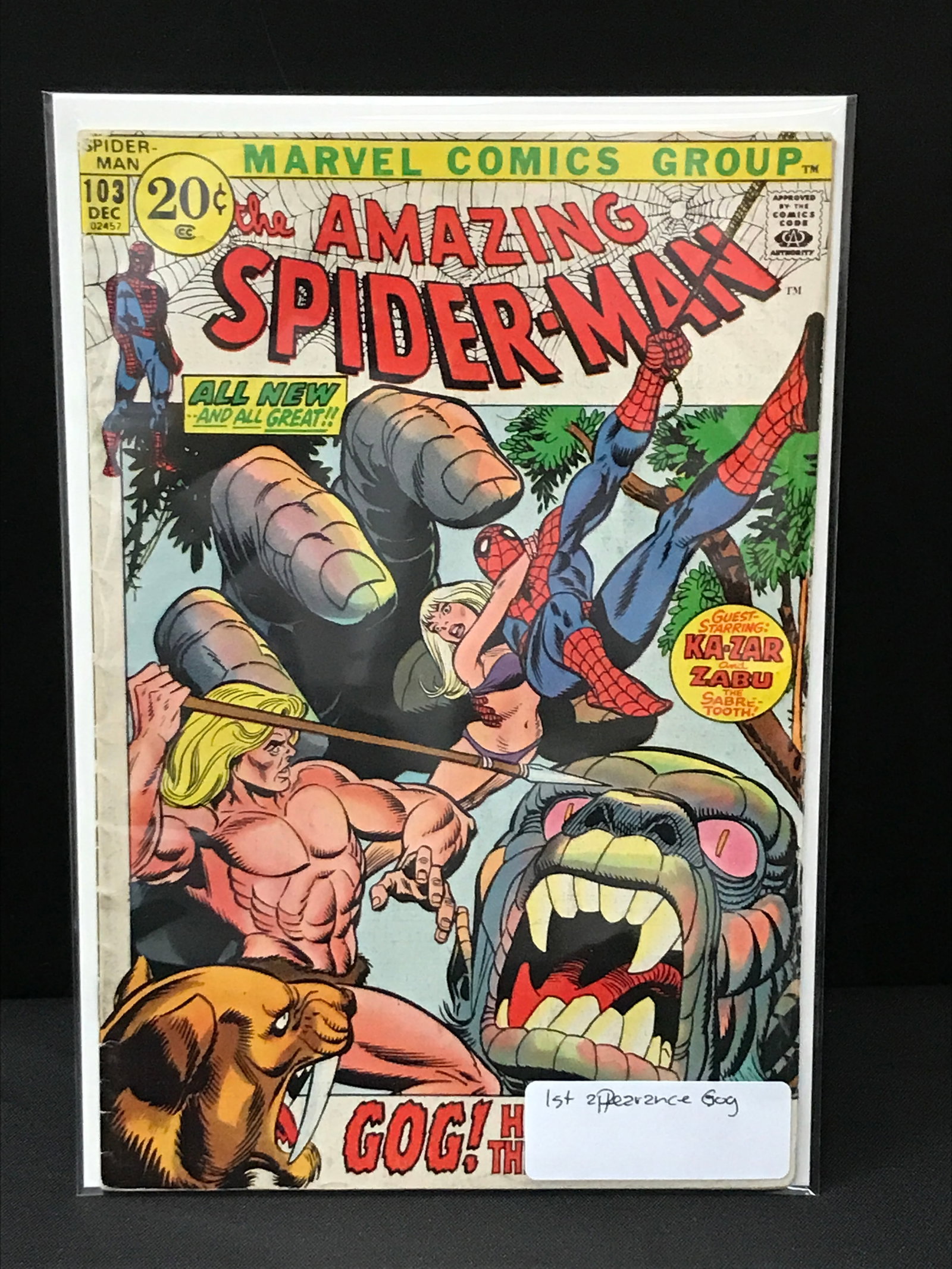 THE AMAZING SPIDERMAN #103 1ST APP GOG - MARVEL COMICS (1 of 1)