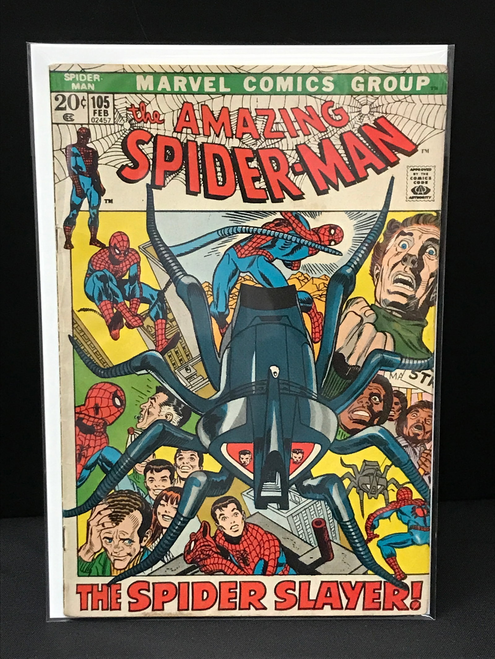 THE AMAZING SPIDERMAN #105 - MARVEL COMICS (1 of 1)