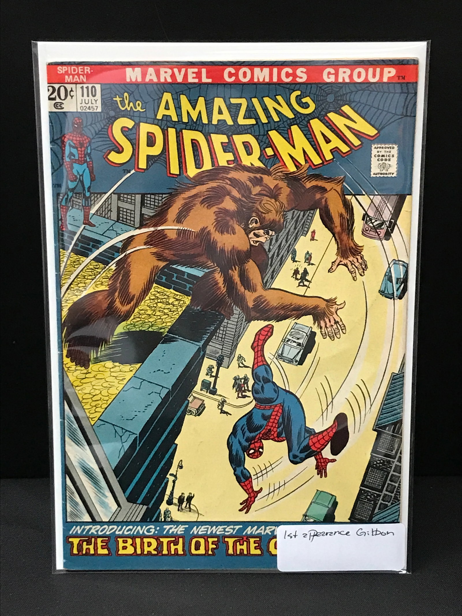 THE AMAZING SPIDERMAN #110 1ST APP THE GIBBON - MARVEL COMICS (1 of 1)