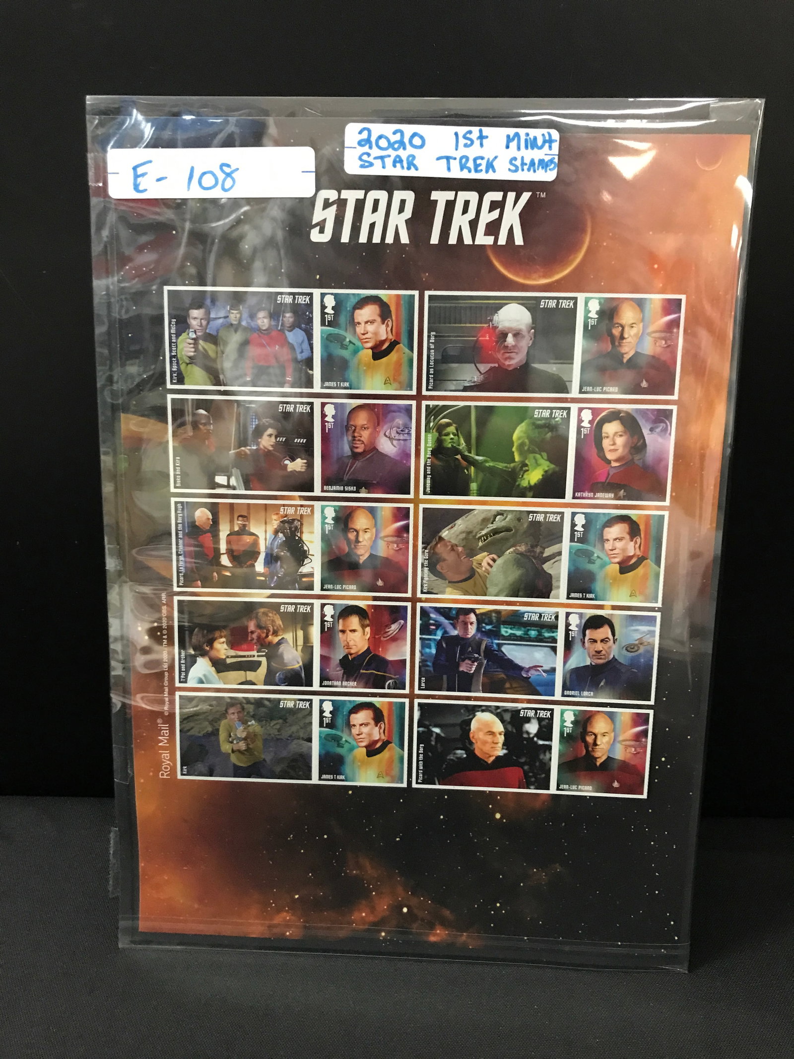 2020 STAR TREK MINT STAMP COLLECTION: Prices are in Canadian Dollars