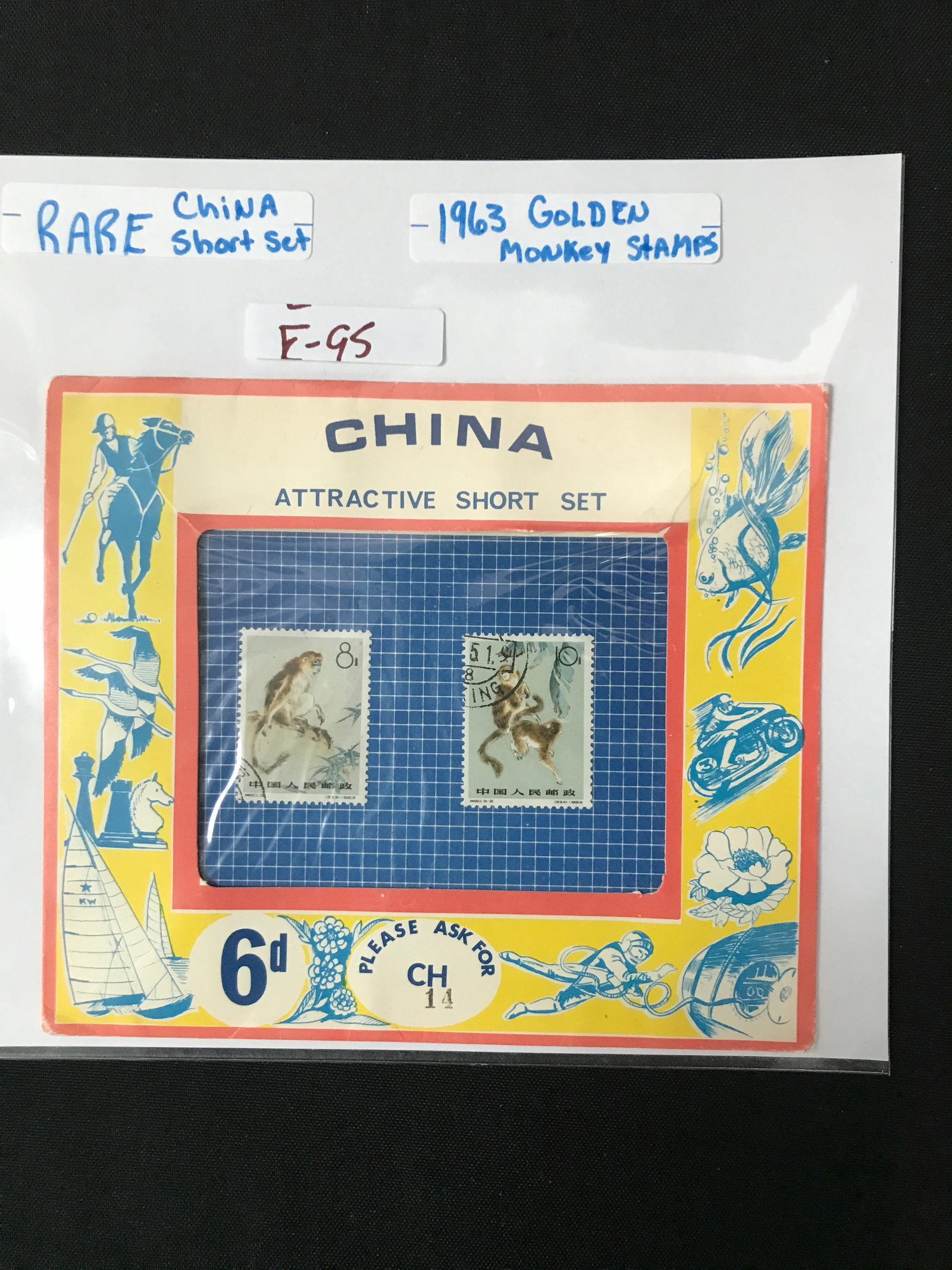 1963 GOLDEN MONKEY CHINA STAMPS SET -SHORT SET: Prices are in Canadian Dollars