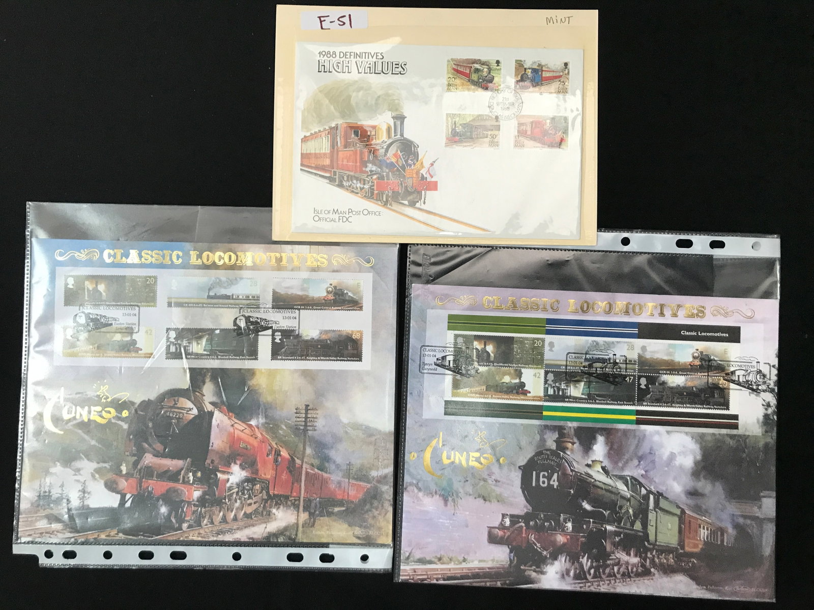 LOT OF 3 TRAIN STAMP SETS (1 of 1)