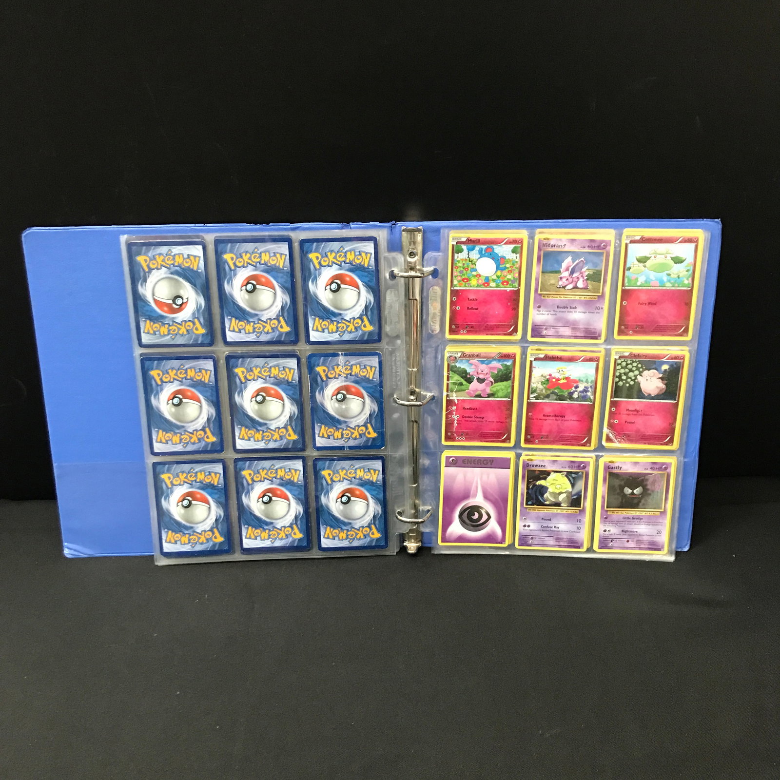 POKEMON BINDER WITH 13 PAGES & 117 POKEMON TCG CARDS (1 of 3)