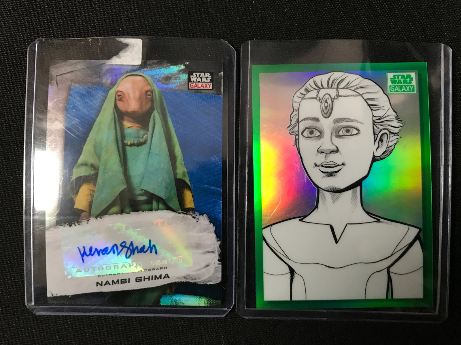 LOT OF 2 TOPS 2022 STAR WARS GALAXY INSERT CARDS - 63/99 AND 108/150 (1 of 2)