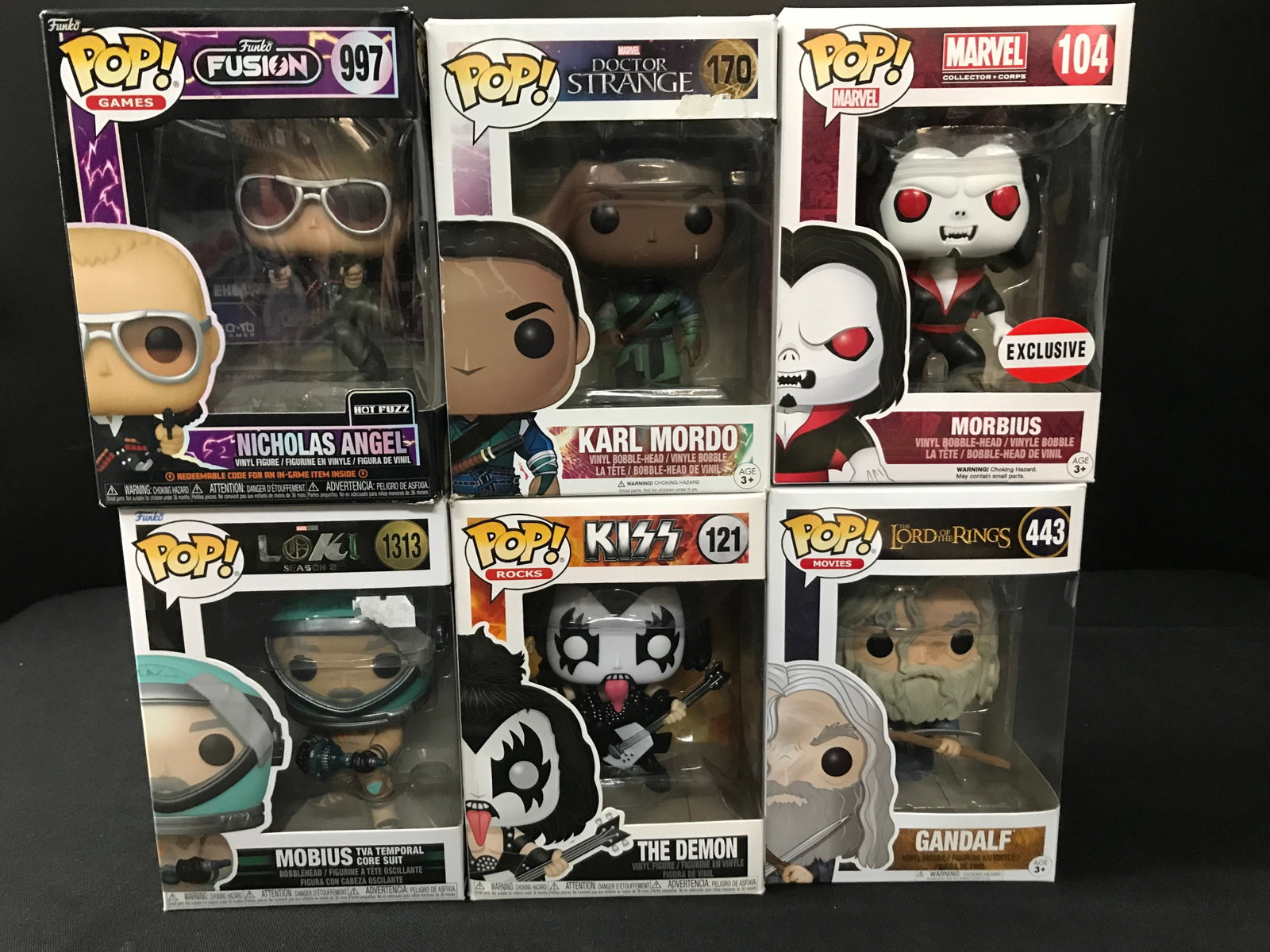 LOT OF 6 FUNKO POPS: Prices are in Canadian dollars