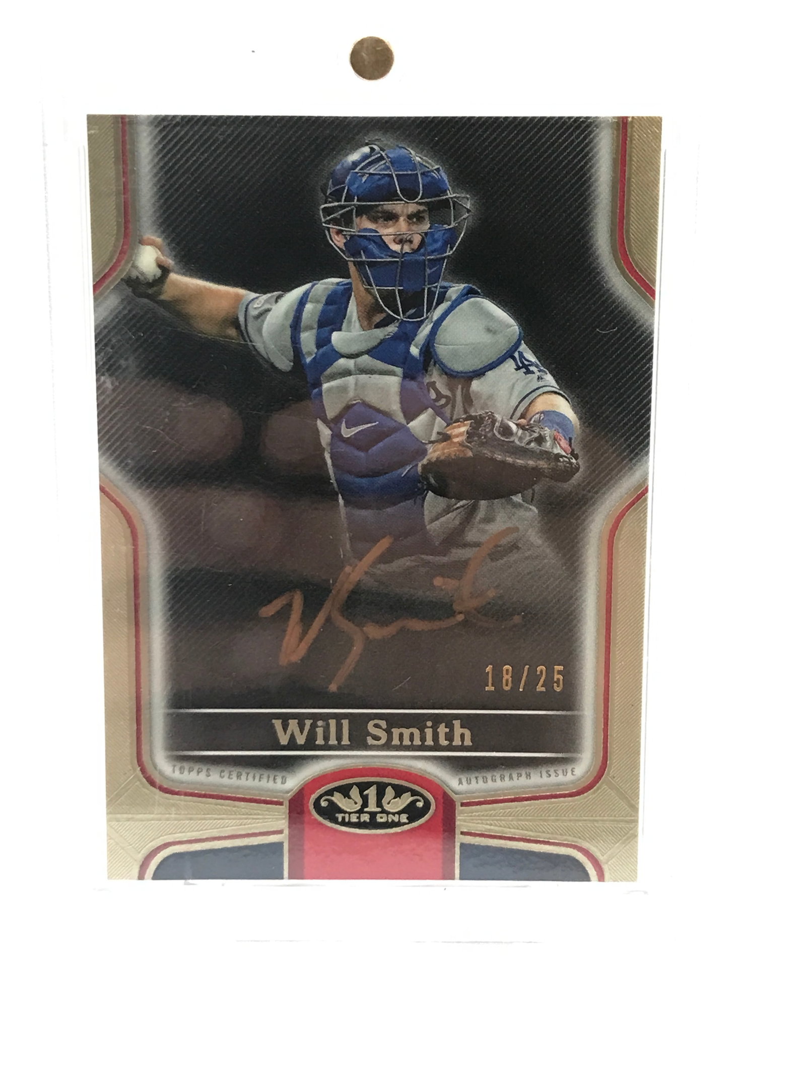 2020 TOPPS TIER ONE BASEBALL WILL SMITH SIGNED TRADING CARD 18/25: Prices are in Canadian dollars