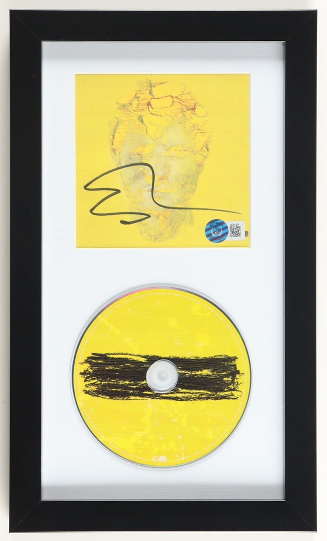 ED SHEERAN SIGNED AND FRAMED CD SLEEVE - BECKETT COA (1 of 2)