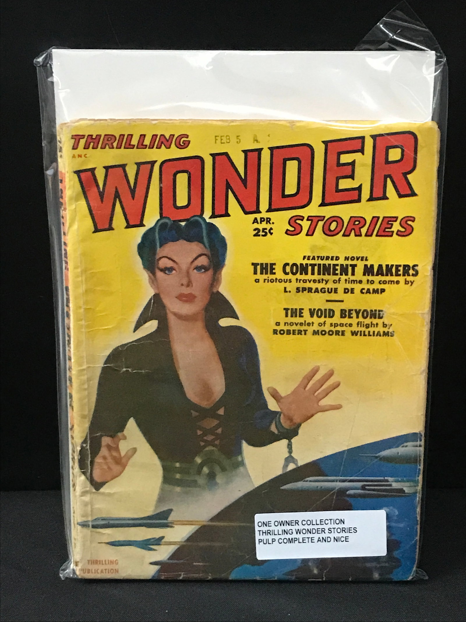 1943 THRILLING WONDER STORIES APRIL ISSUE (1 of 1)
