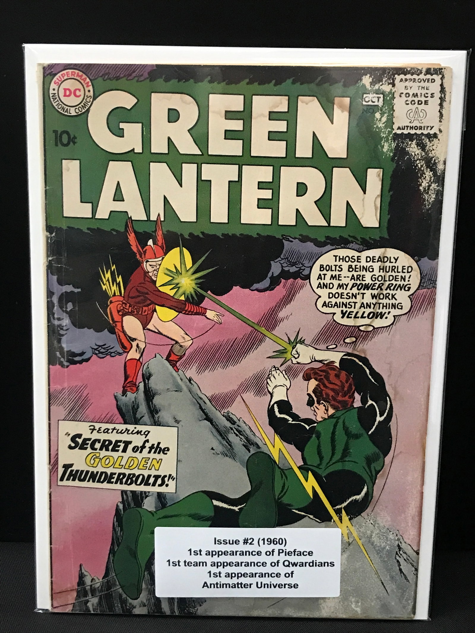GREEN LANTERN #2 (1960) LOTS OF 1ST APPS - DC COMICS (1 of 1)