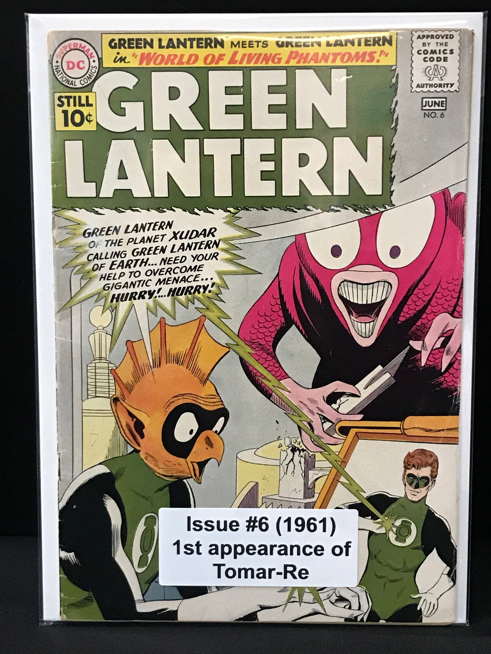 GREEN LANTERN #6 (1961) 1ST APP TOMAR-RE - DC COMICS (1 of 1)