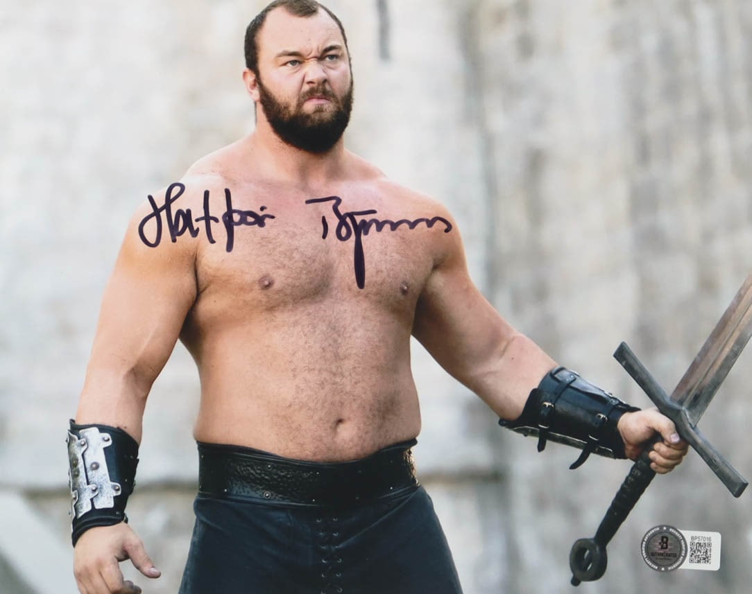 Hafthor Julius Bjornsson Signed Game of Thrones 8x10 - Beckett Coa (1 of 1)