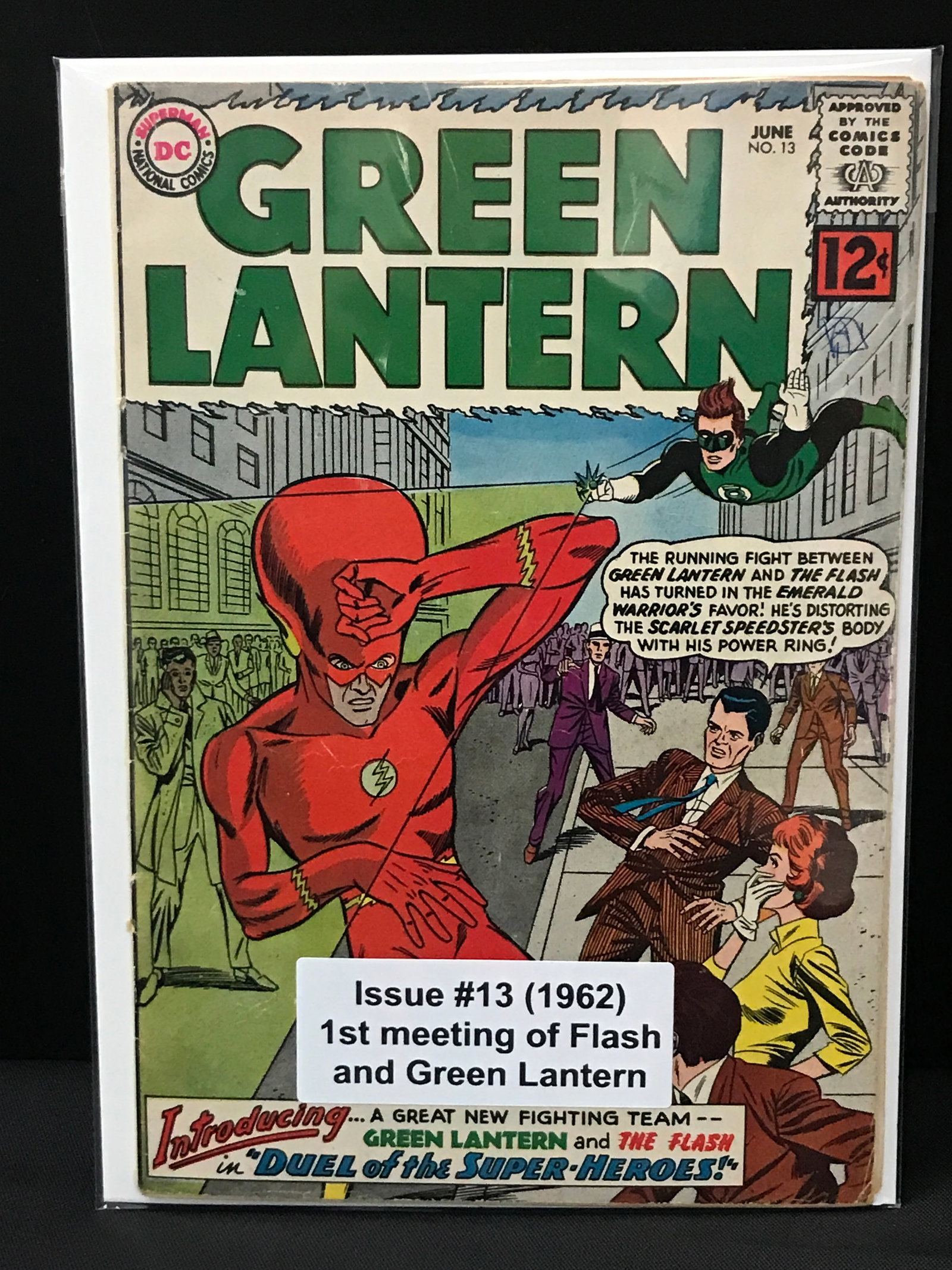 GREEN LANTERN #13 (1962) 1ST MEETING OF FLASH AND GREEN LANTERN - DC COMICS (1 of 1)