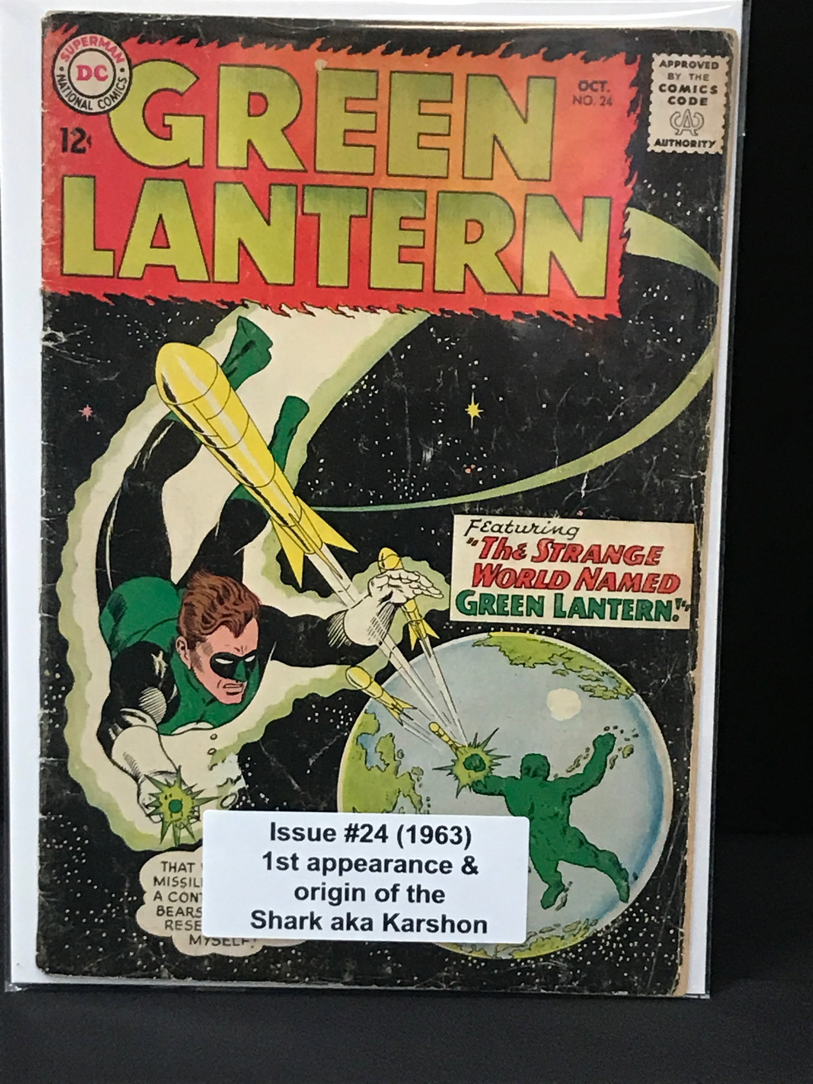 GREEN LANTERN #24 (1963) 1ST APP & ORIGIN OF THE SHARK - DC COMICS (1 of 1)