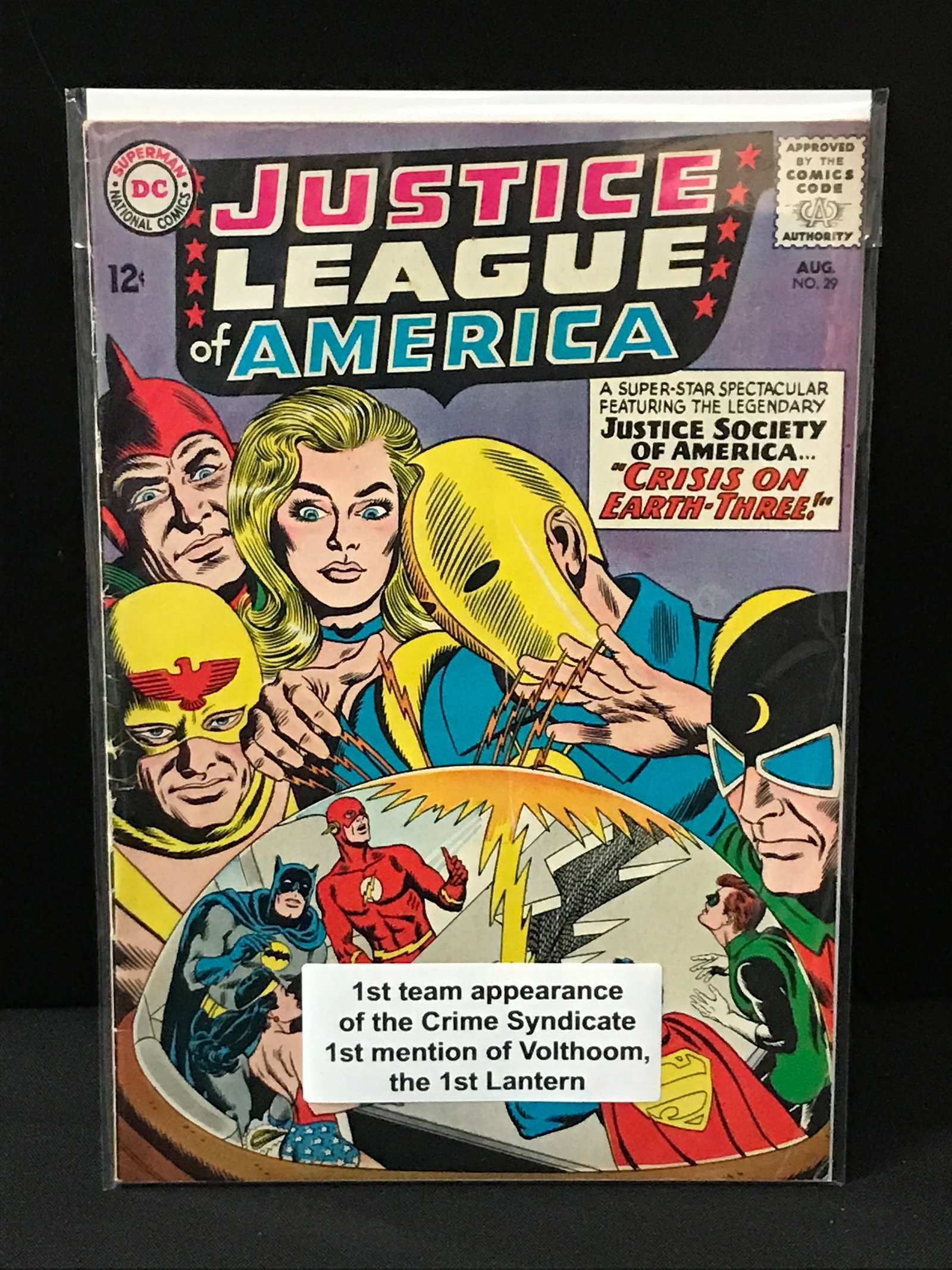 JUSTICE LEAGUE OF AMERICA #29 1ST TEAM APP OF THE CRIME SYNDICATE (1 of 1)