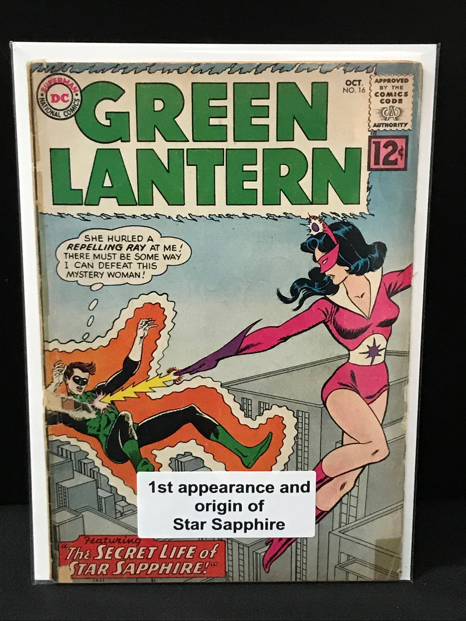 THE GREEN LANTERN #16 1ST APP AND ORIGIN OF STAR SAPPHIRE - DC COMICS (1 of 1)