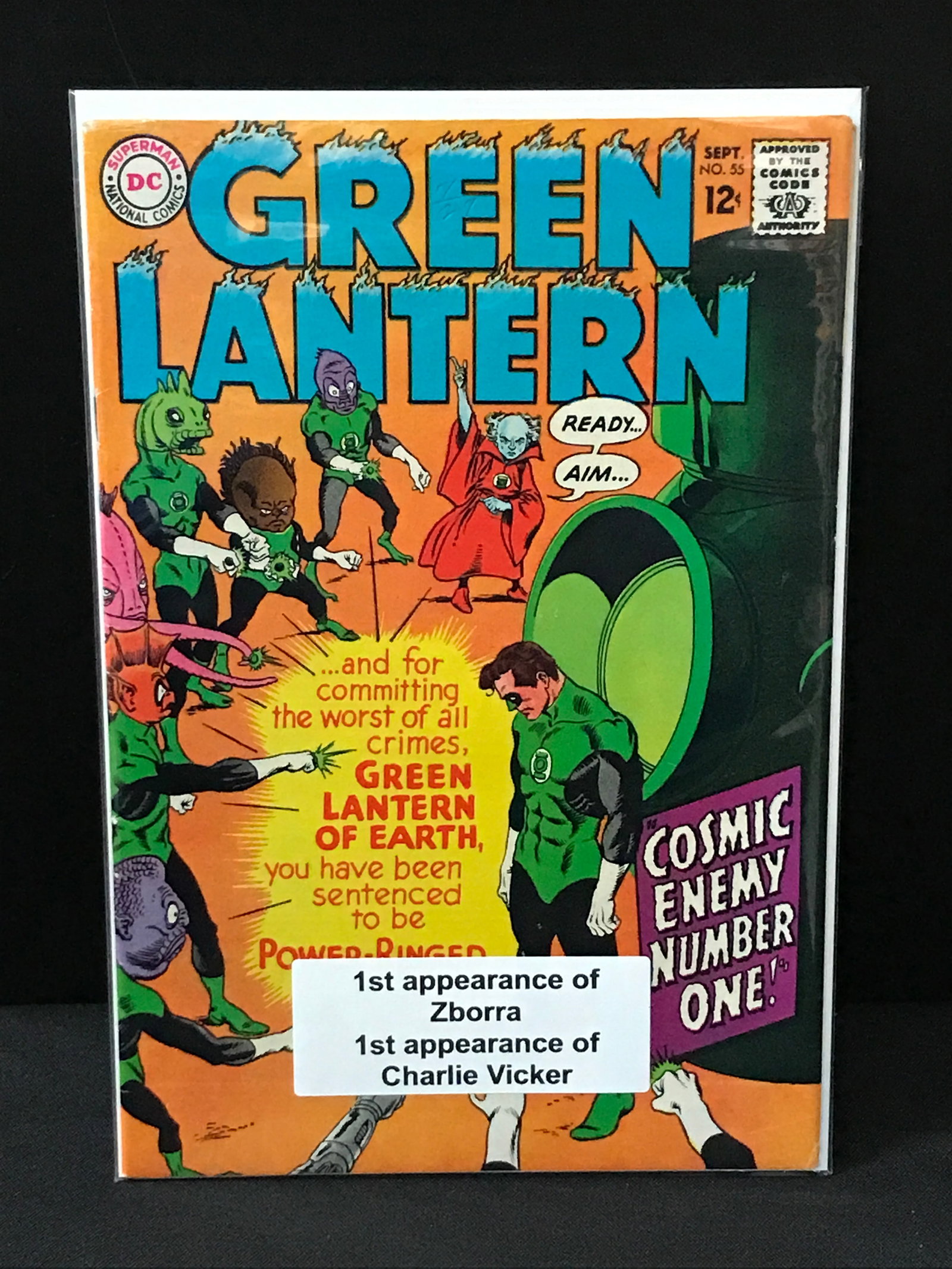 GREEN LANTERN #55 1ST APP ZBORRA - DC COMICS (1 of 1)