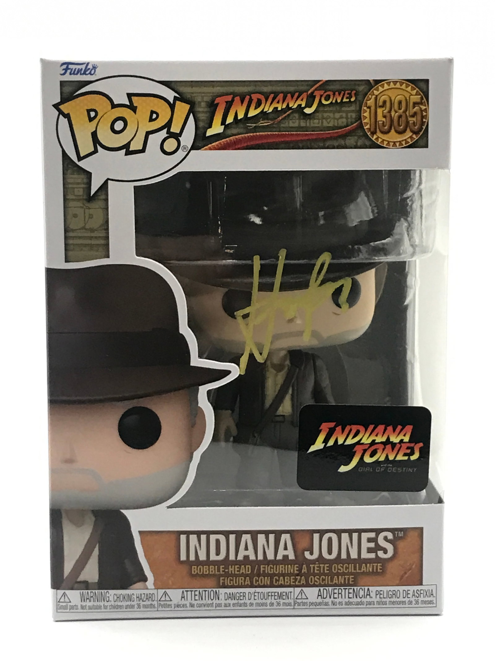 HARRISON FORD SIGNED INDIANA JONES FUNKO POP (HOLLYWOOD COA): Prices are in Canadian dollars
