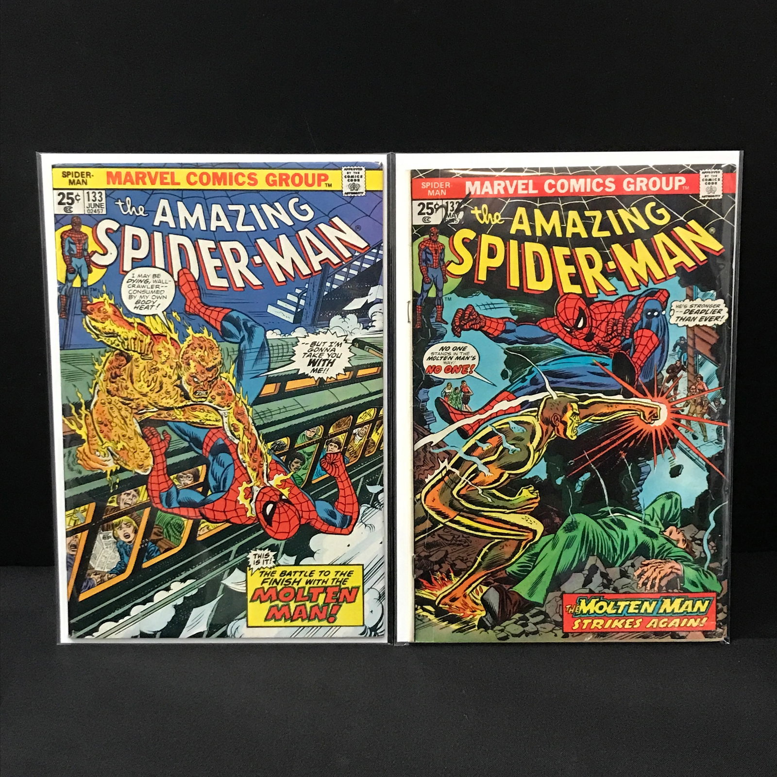 MARVEL COMICS THE AMAZING SPIDER-MAN LOT (133,134) (1 of 1)