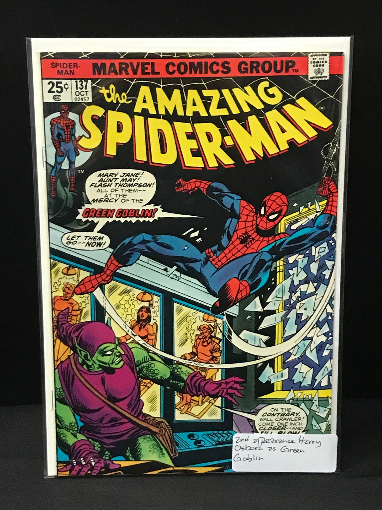 MARVEL COMICS THE AMAZING SPIDER-MAN NO.137 (1 of 1)