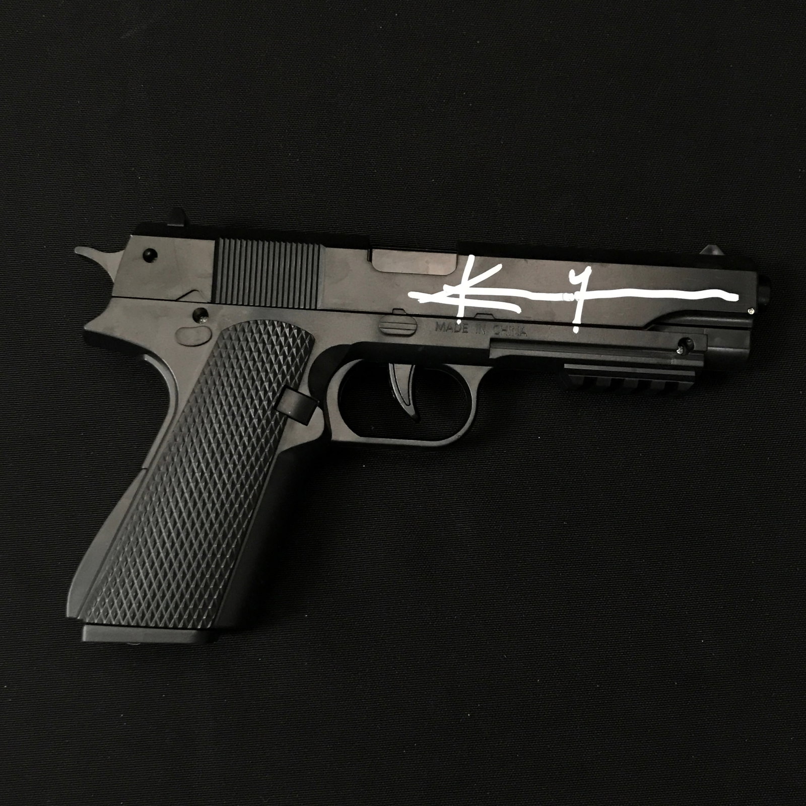KEANU REAVES SIGNED JOHN WICK PROP GUN (KB COA): Prices are in Canadian dollars