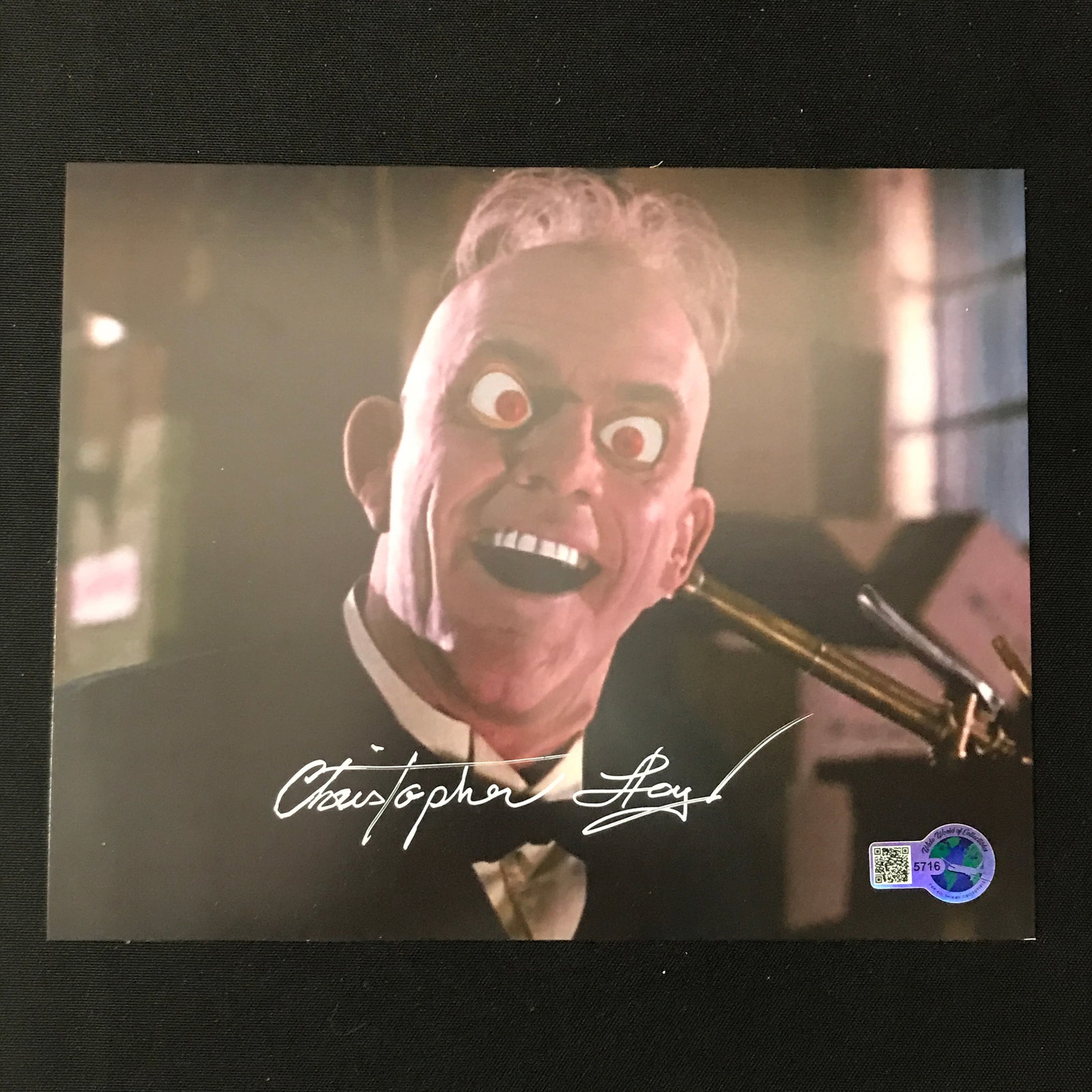 CHRISTOPHER LLOYD SIGNED WHO FRAMED ROGER RABBIT 8X10 - WWOC COA: Prices are in Canadian dollars