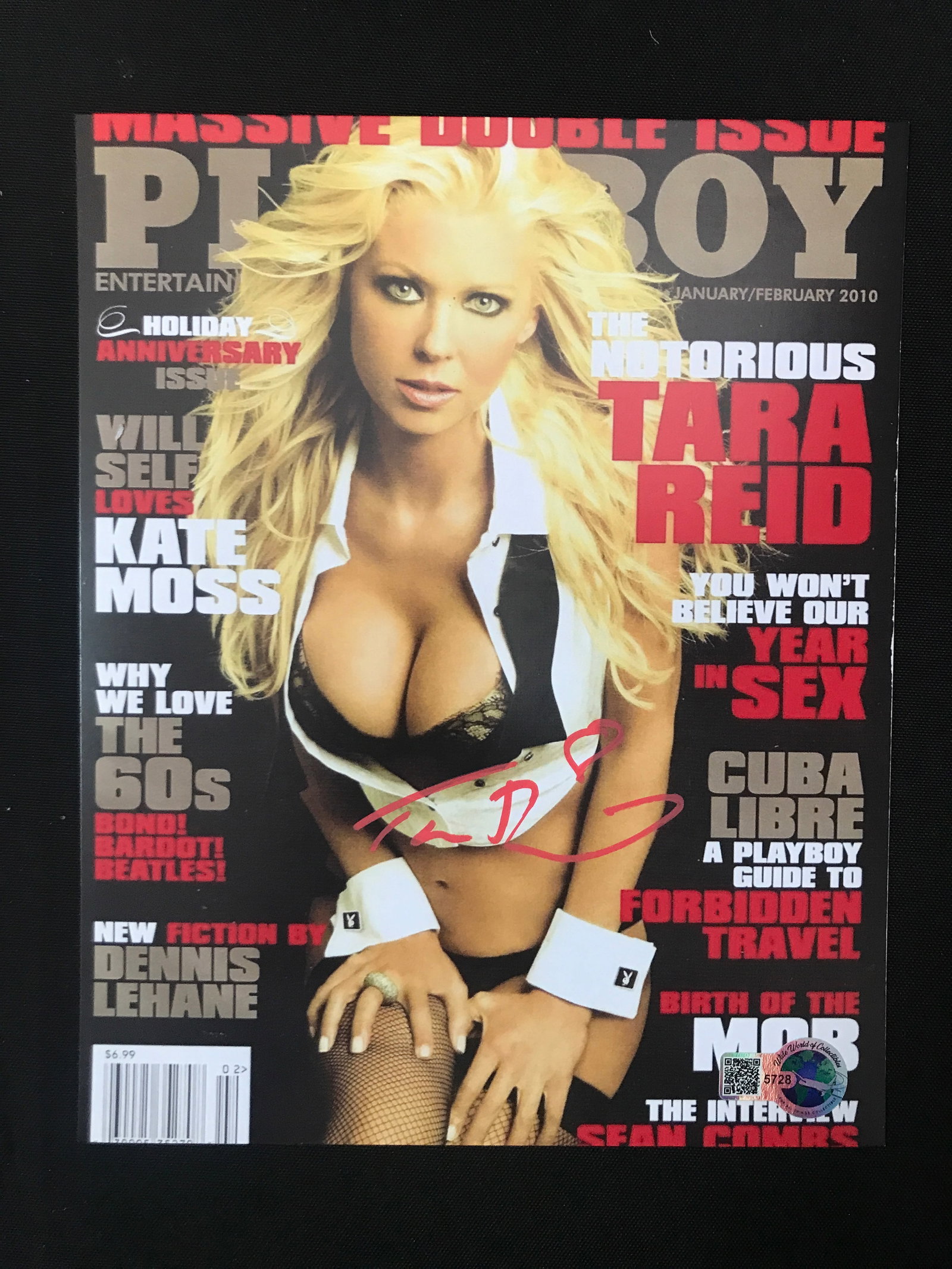 TARA REID SIGNED PLAYBOY 8X10 - WWOC COA: Prices are in Canadian dollars