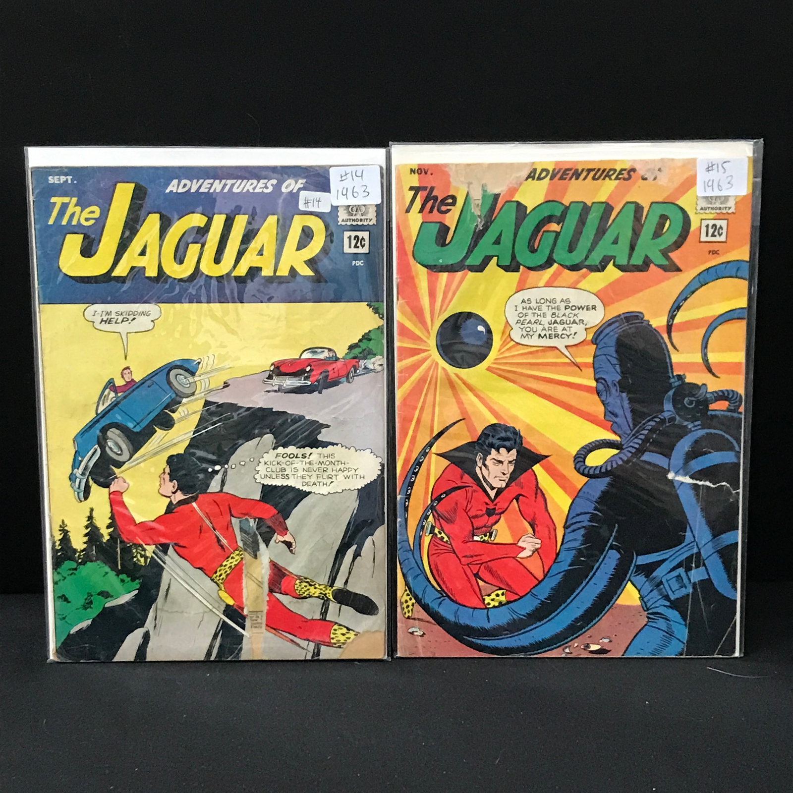 LOT OF 2 JAGUAR COMICS #14-15 (1963): Prices are in Canadian dollars