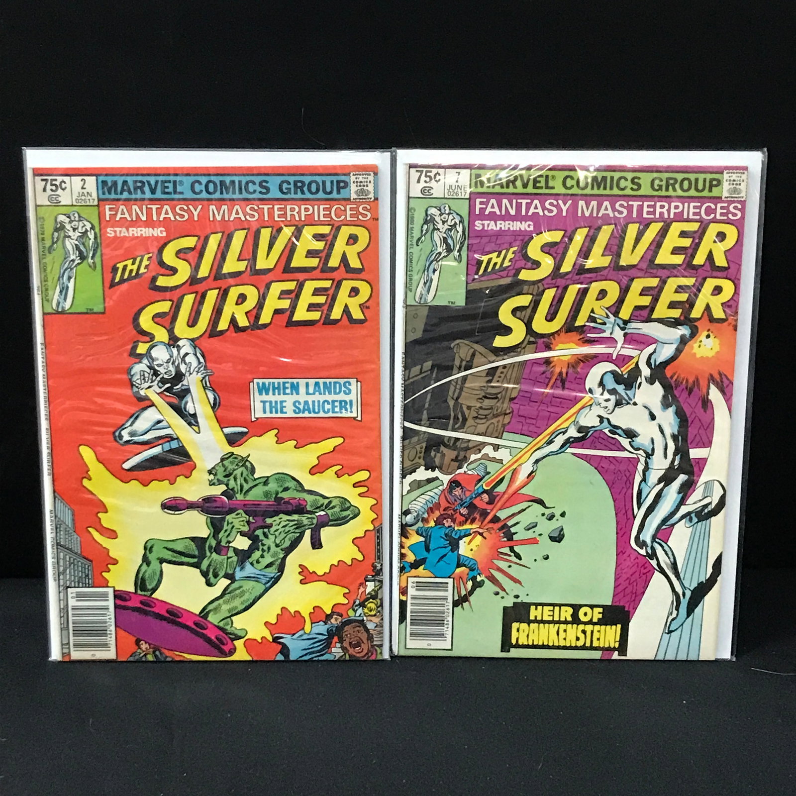 LOT FO 2 FANTASY MASTERPIECE COMICS FEATURING THE SILVER SURFER COMICS - MARVEL COMICS: Prices are in Canadian dollars