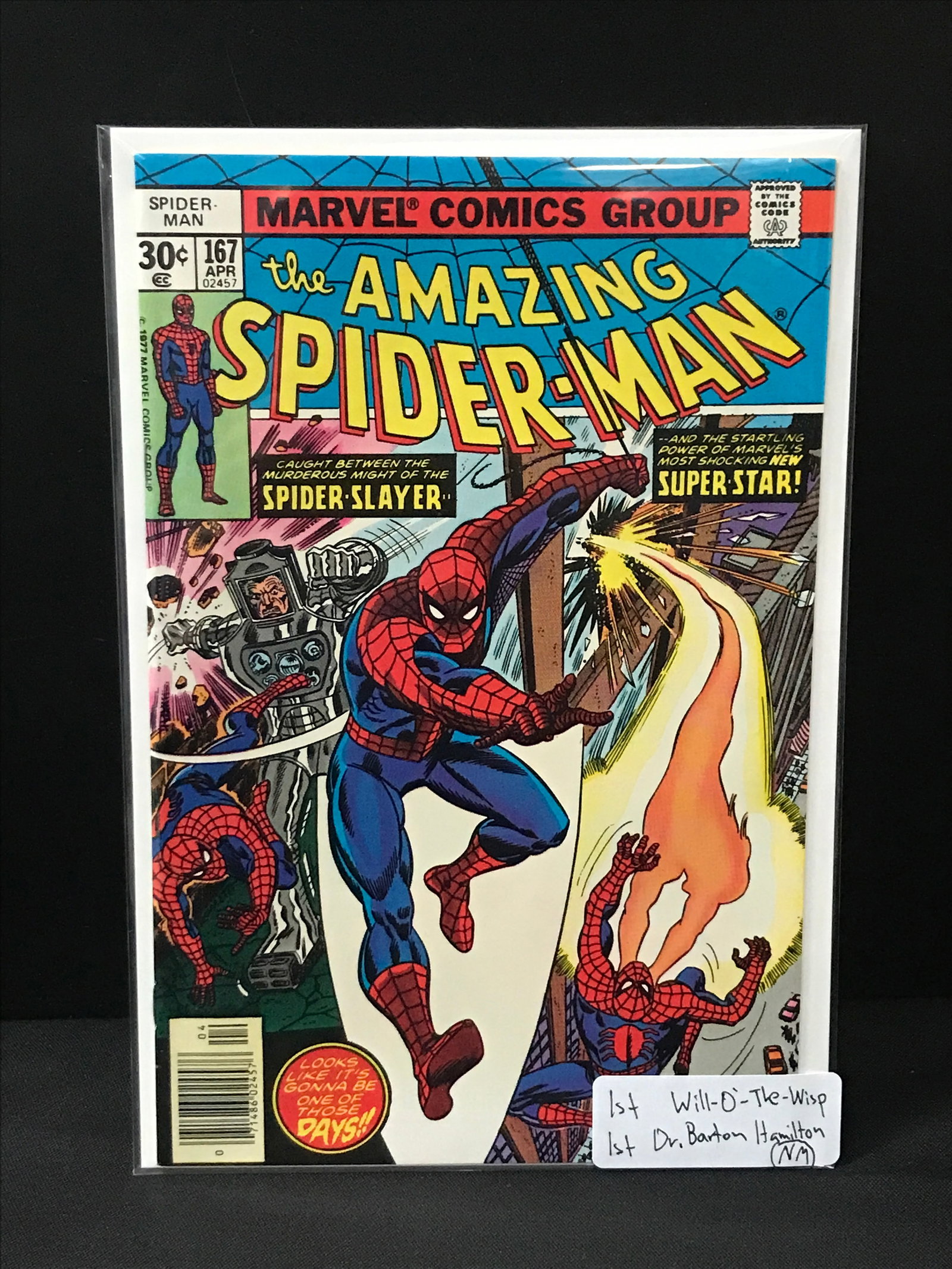 MARVEL COMICS THE AMAZING SPIDER-MAN NO.167 (1 of 1)