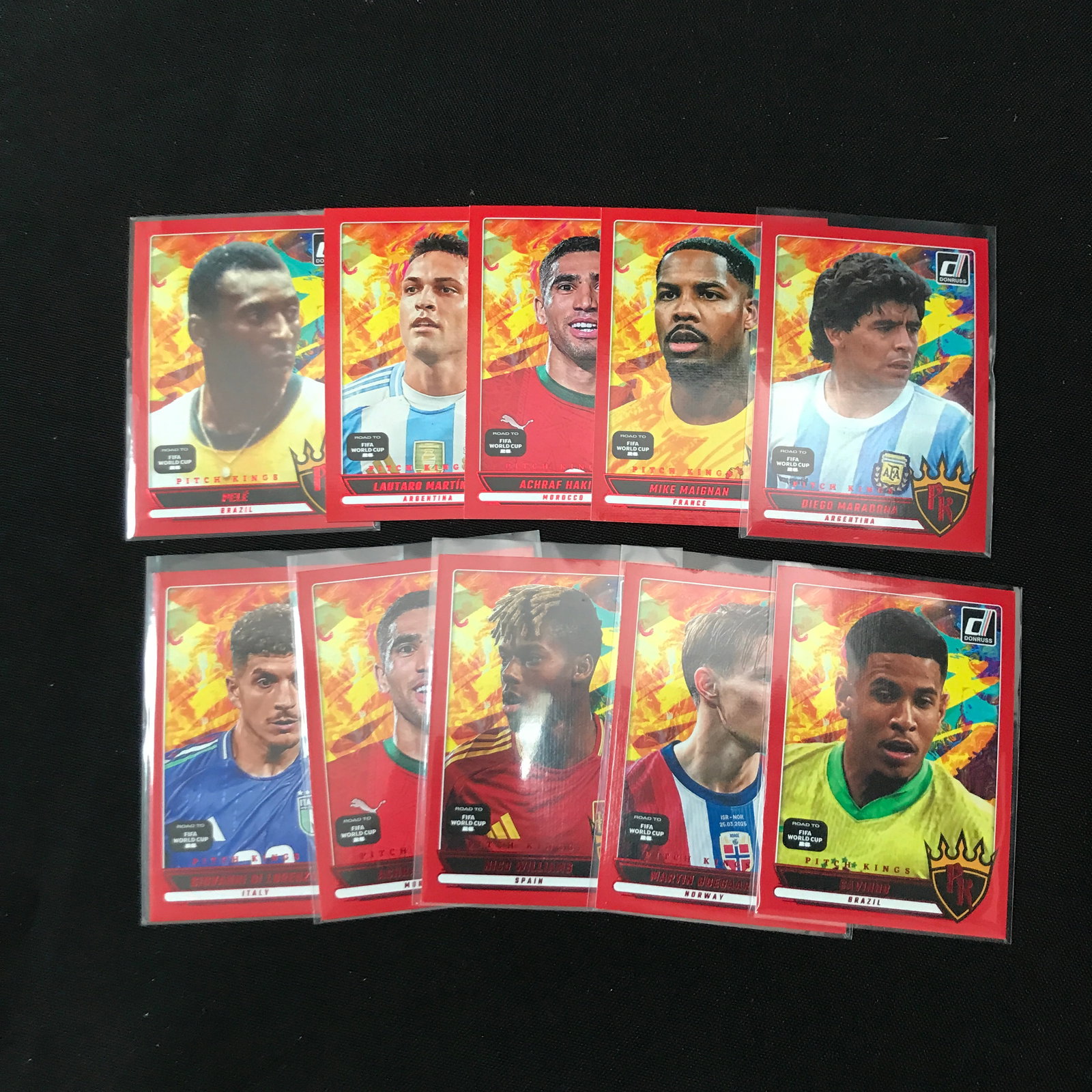 LOT OF 10 FIFA ROAD TO WORLD CUP TRADING CARDS (1 of 1)