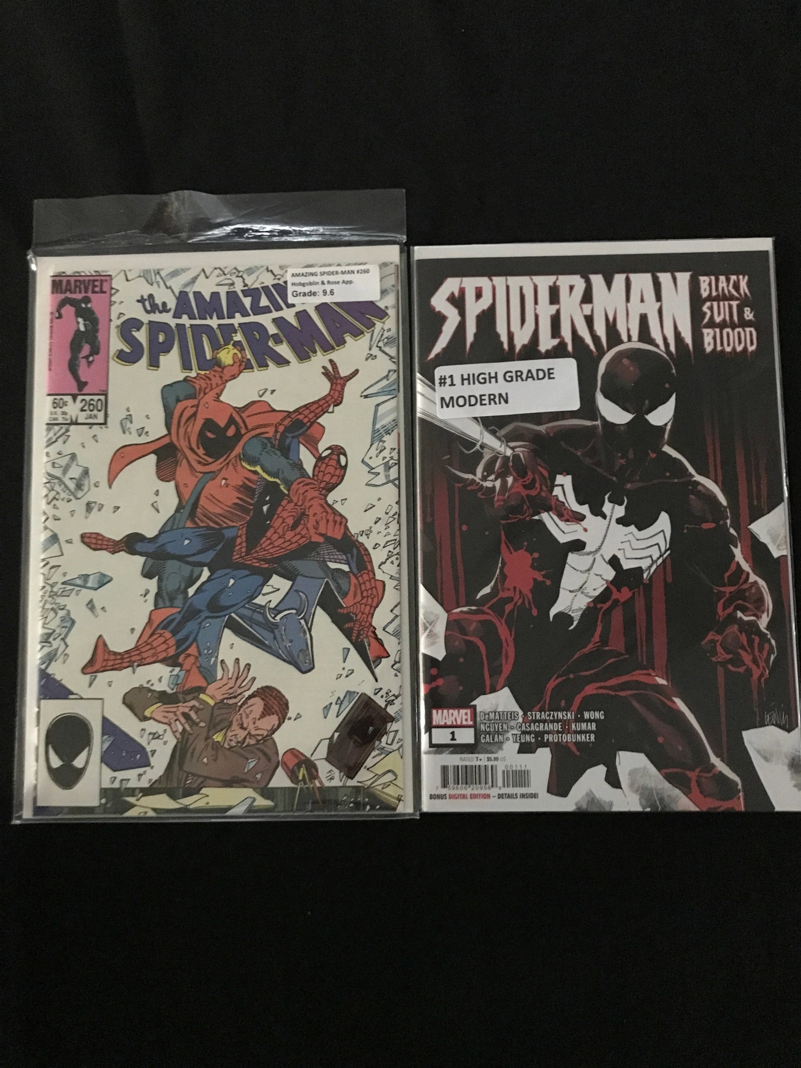 LOT OF 2 SPIDERMAN COMICS - MARVEL COMICS: Prices are in Canadian dollars