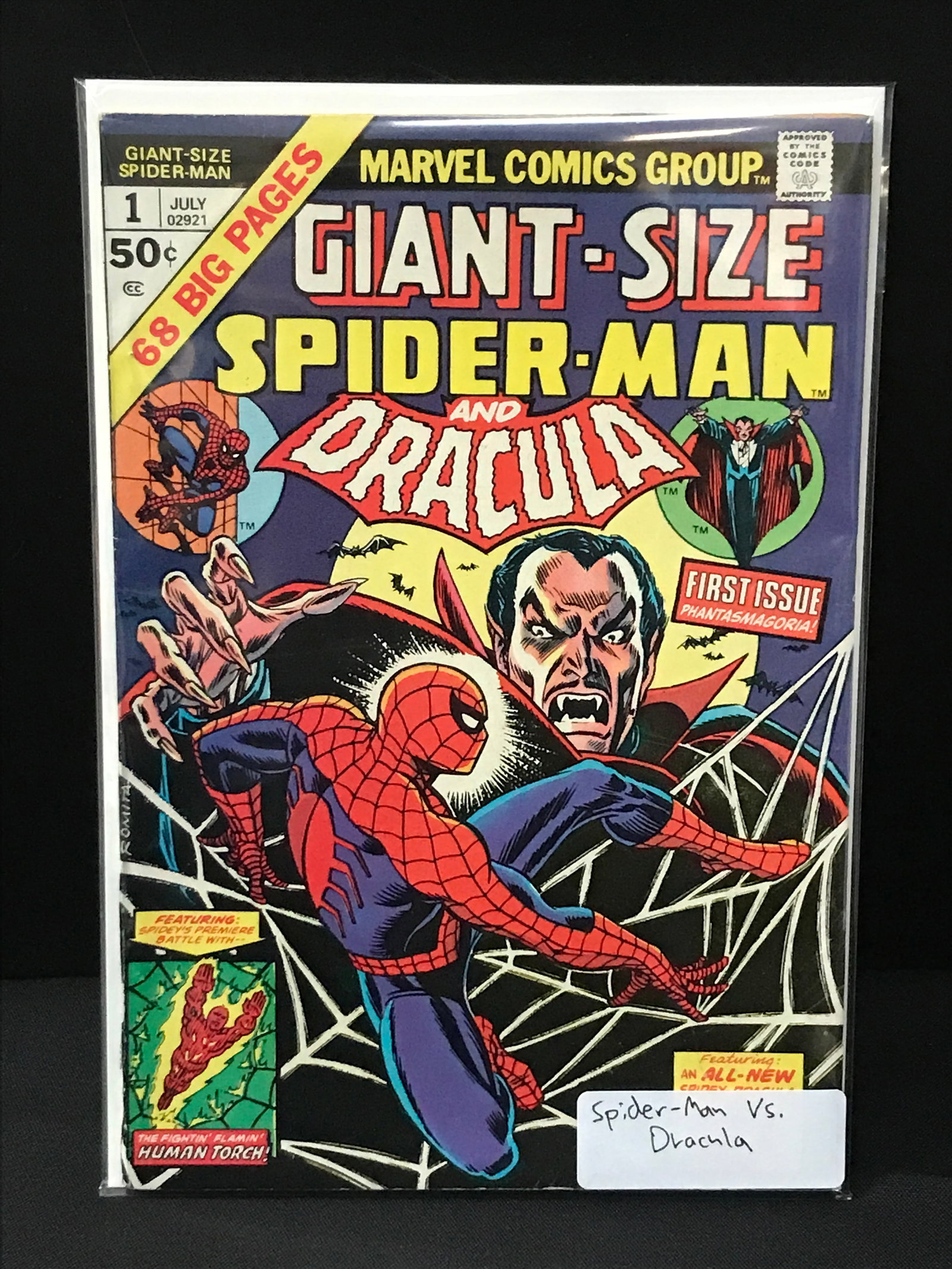 THE AMAZING SPIDERMAN AND DRACULA GIANT SIZE #1 - MARVEL COMICS (1 of 1)