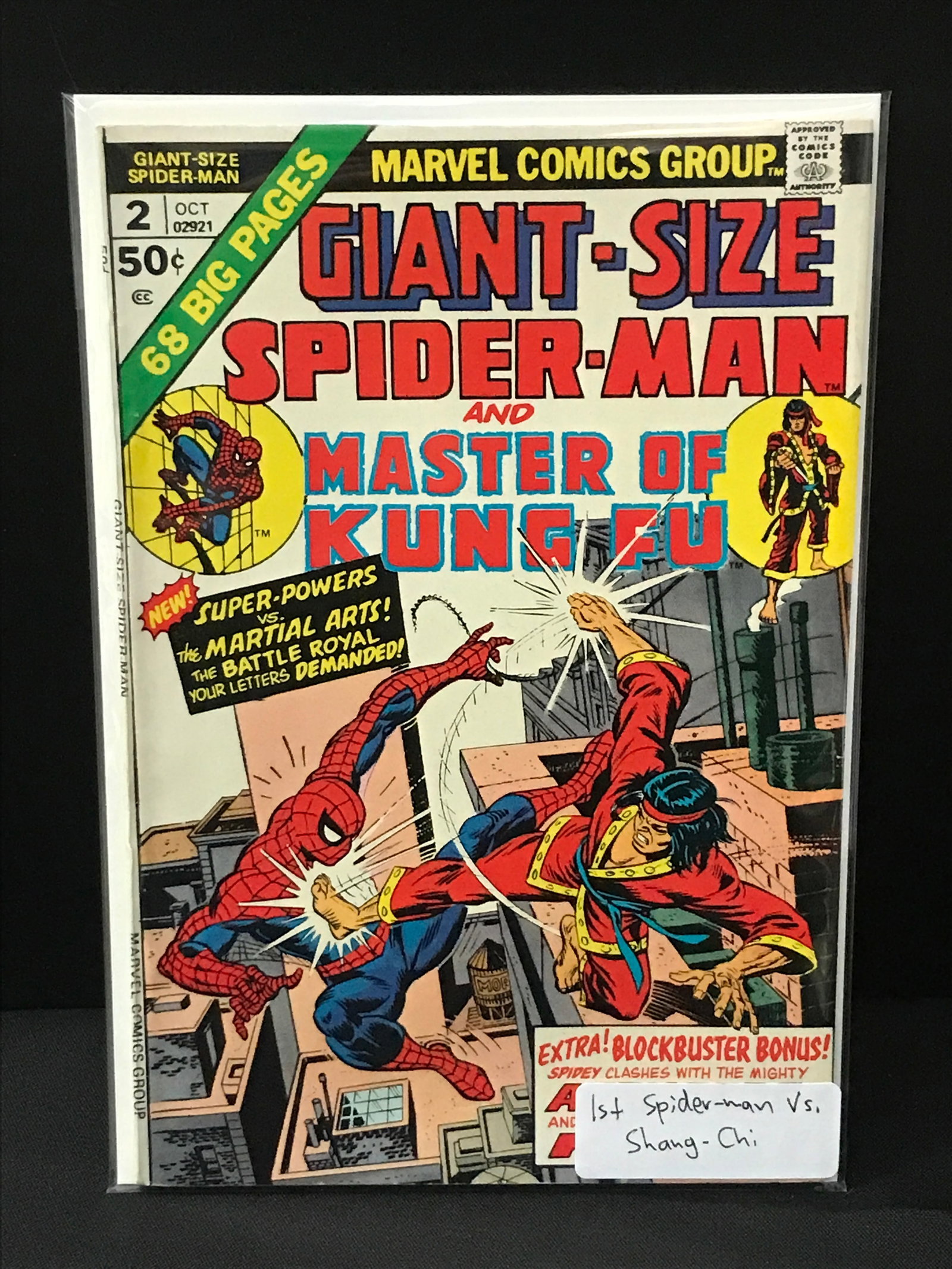 THE AMAZING SPIDERMAN AND MASTER OF KUNG FU GIANT SIZE #2 - MARVEL COMICS: Prices are in Canadian dollars