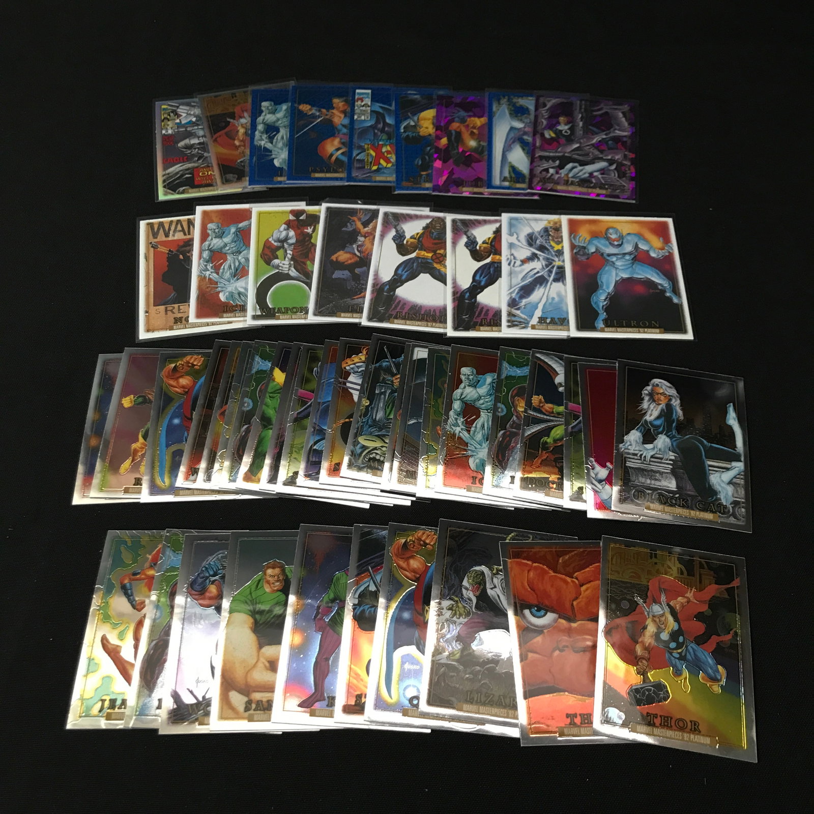 LOT OF SUPER HERO TRADING CARDS: Prices are in Canadian Dollars