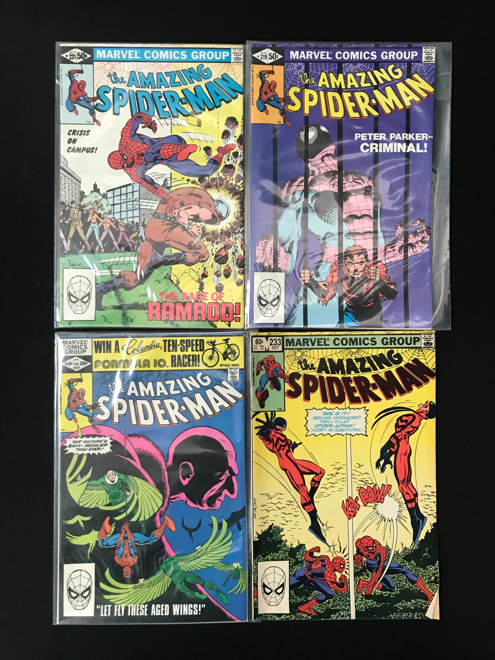 LOT OF 4 AMAZING SPIDERMAN COMICS - MARVEL COMICS (1 of 1)