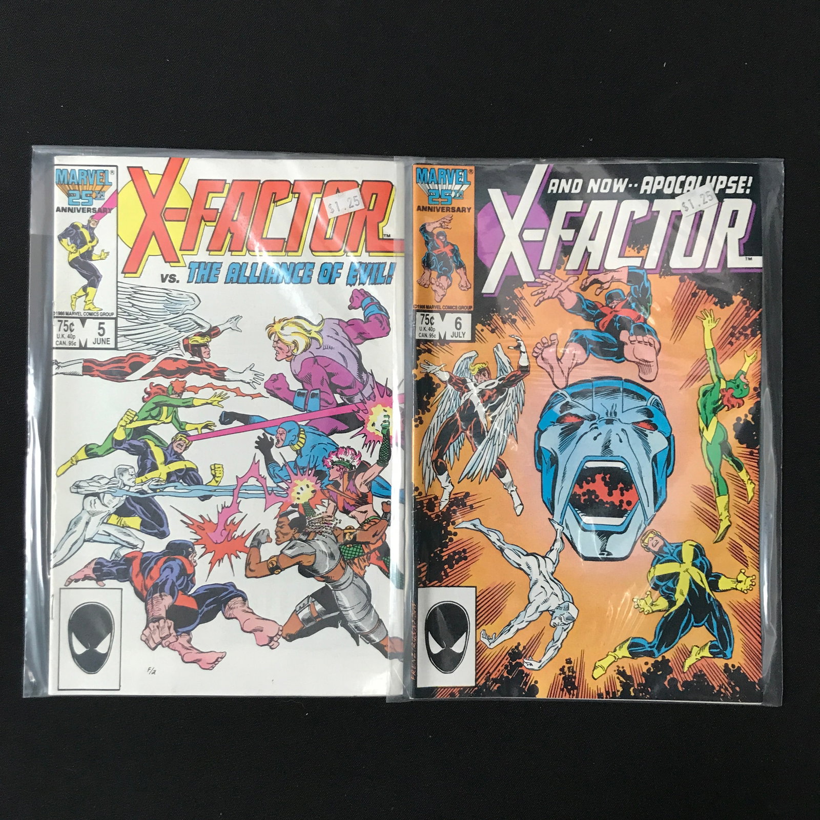 LOT OF 2 X-FACTOR COMICS #5-6 - MARVEL COMICS: Prices are in Canadian Dollars