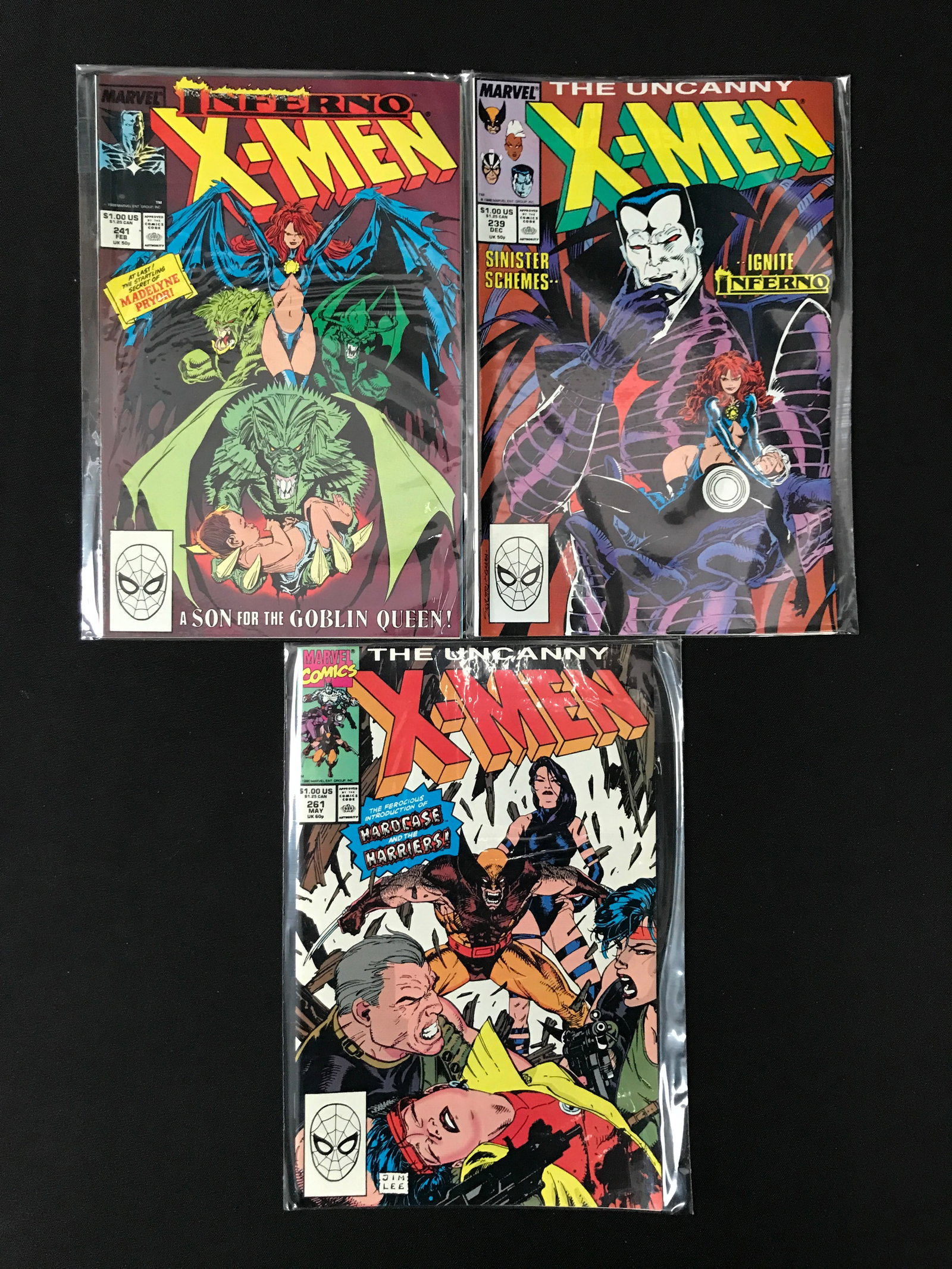 LOT OF 3 THE UNCANNY X-MEN COMICS - MARVEL COMICS (1 of 1)