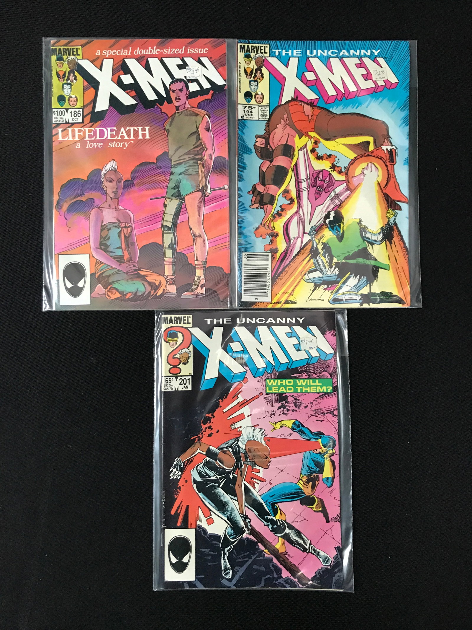 LOT OF 3 THE UNCANNY X-MEN COMICS - MARVEL COMICS (1 of 1)