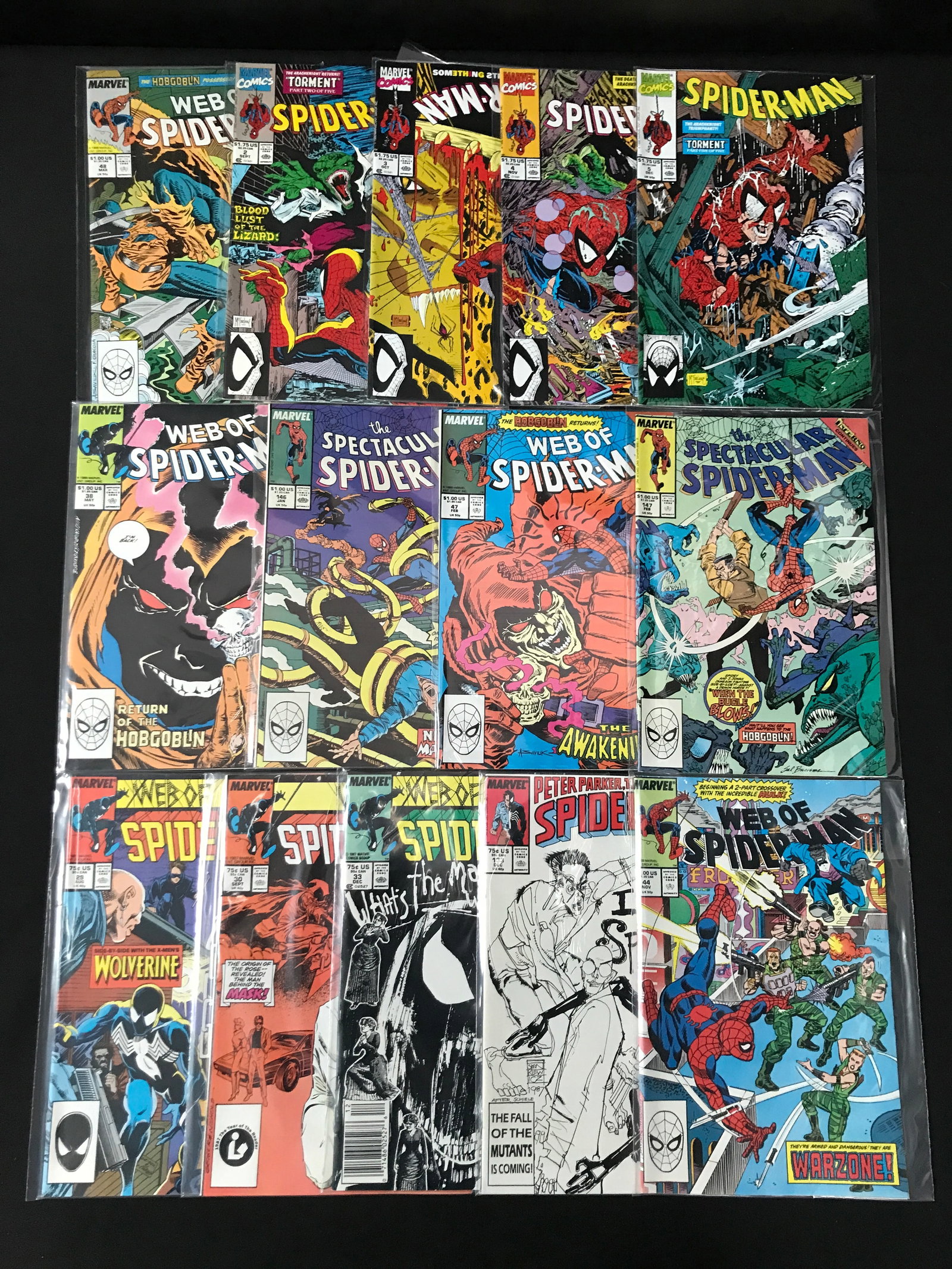 LOT OF 14 COMICS FEATURING SPIDER-MAN - MARVEL COMICS (1 of 1)