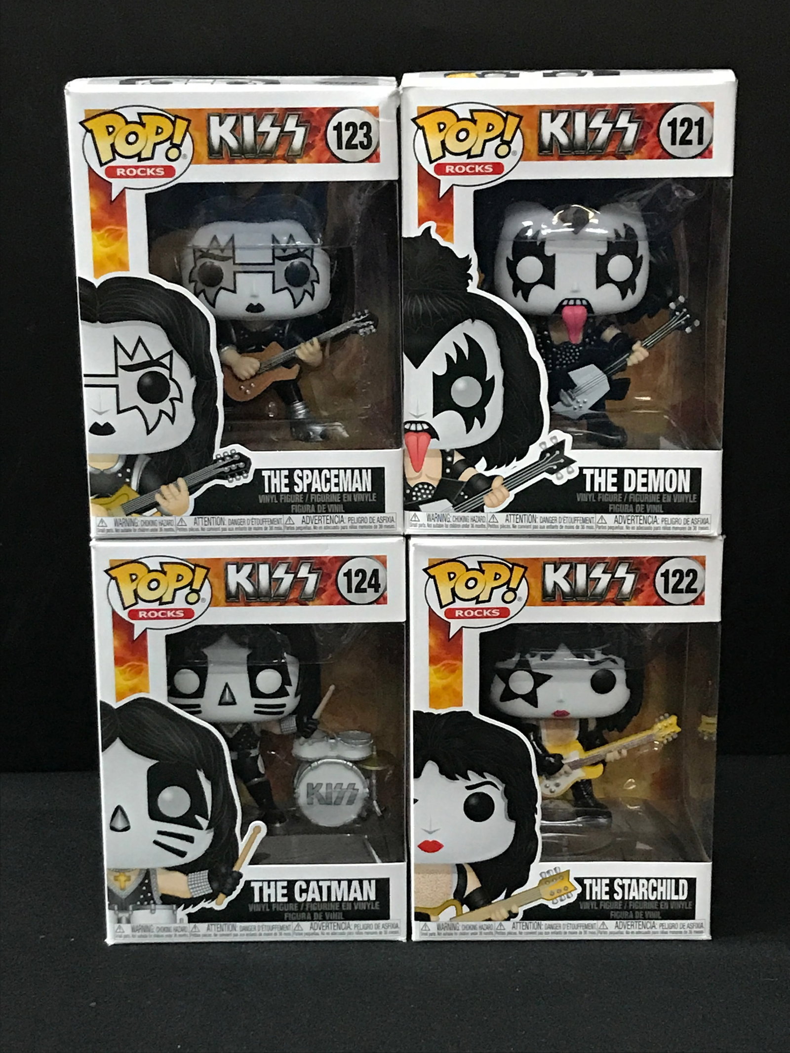 LOT OF 4 KISS FUNKO POPS (1 of 1)