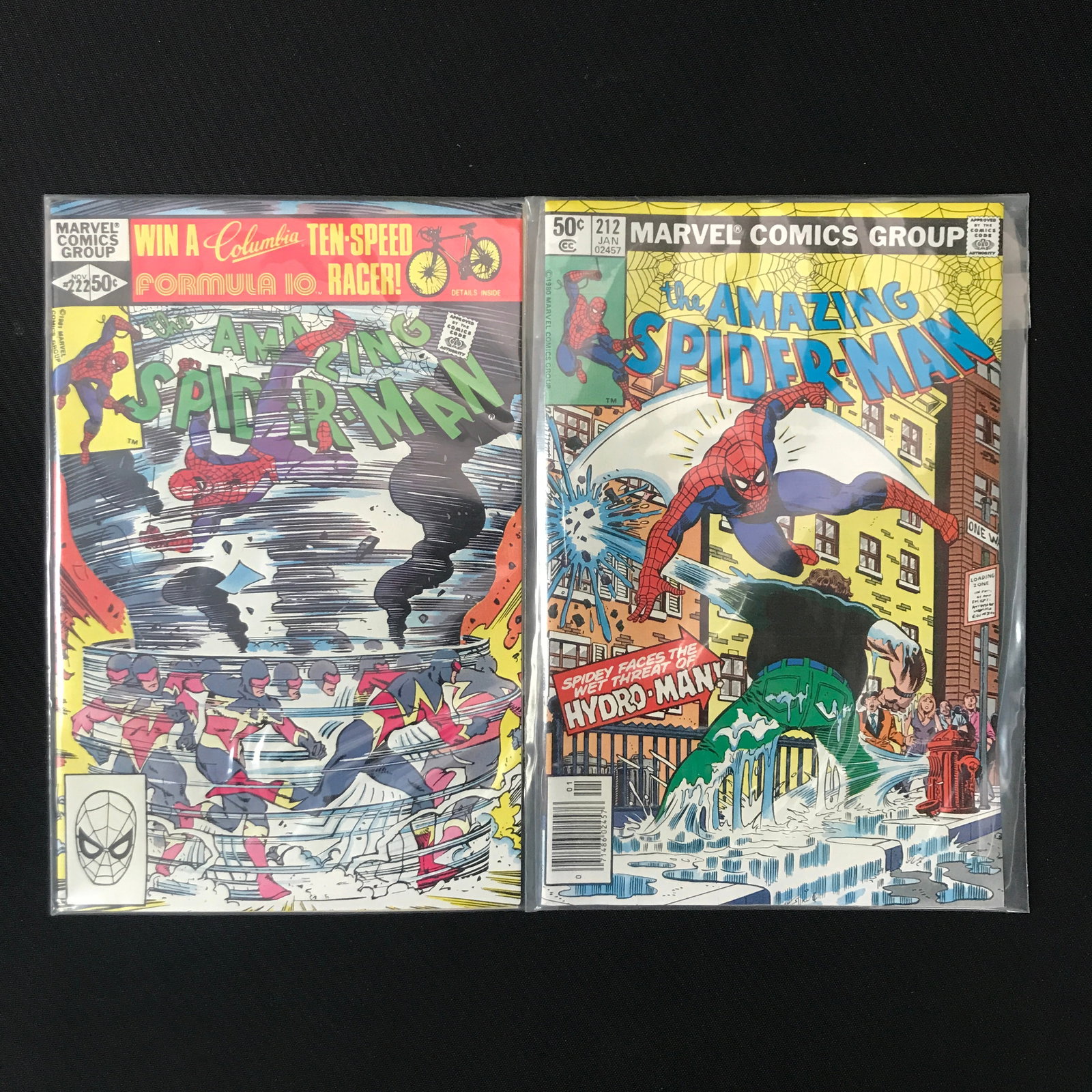 LOT OF 2 AMAZING SPIDERMAN COMICS #212 AND #222 (MARVEL) (1 of 1)