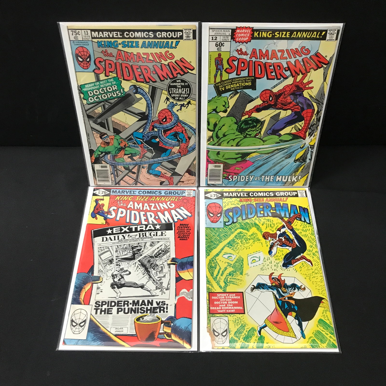 LOT OF 4 AMAZING SPIDERMAN KING SIZED ANNUAL #12 - #15 - MARVEL COMICS (1 of 1)