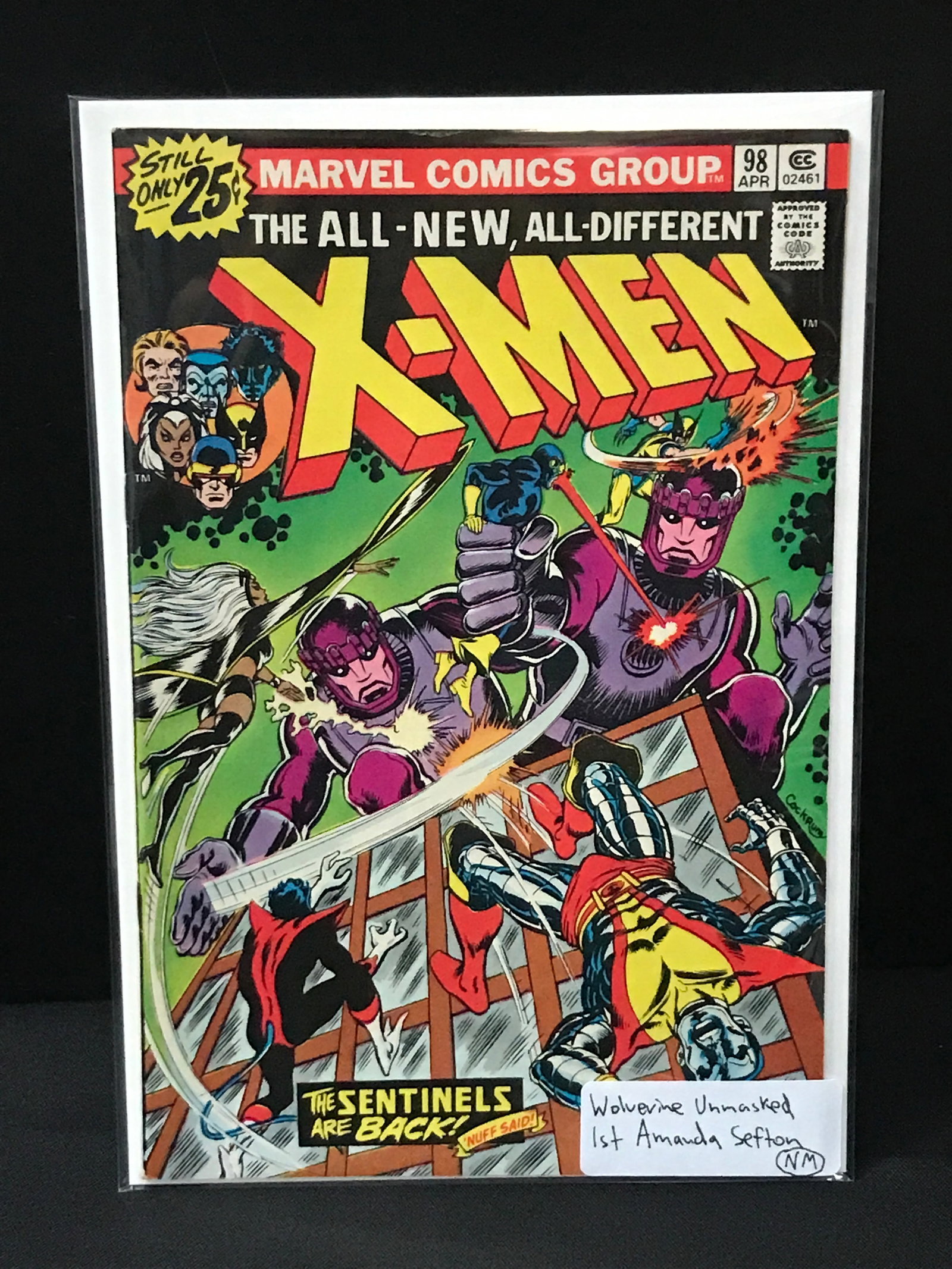 X-MEN #98 1ST AMANDA SEFTON - MARVEL COMICS: Prices are in Canadian Dollars