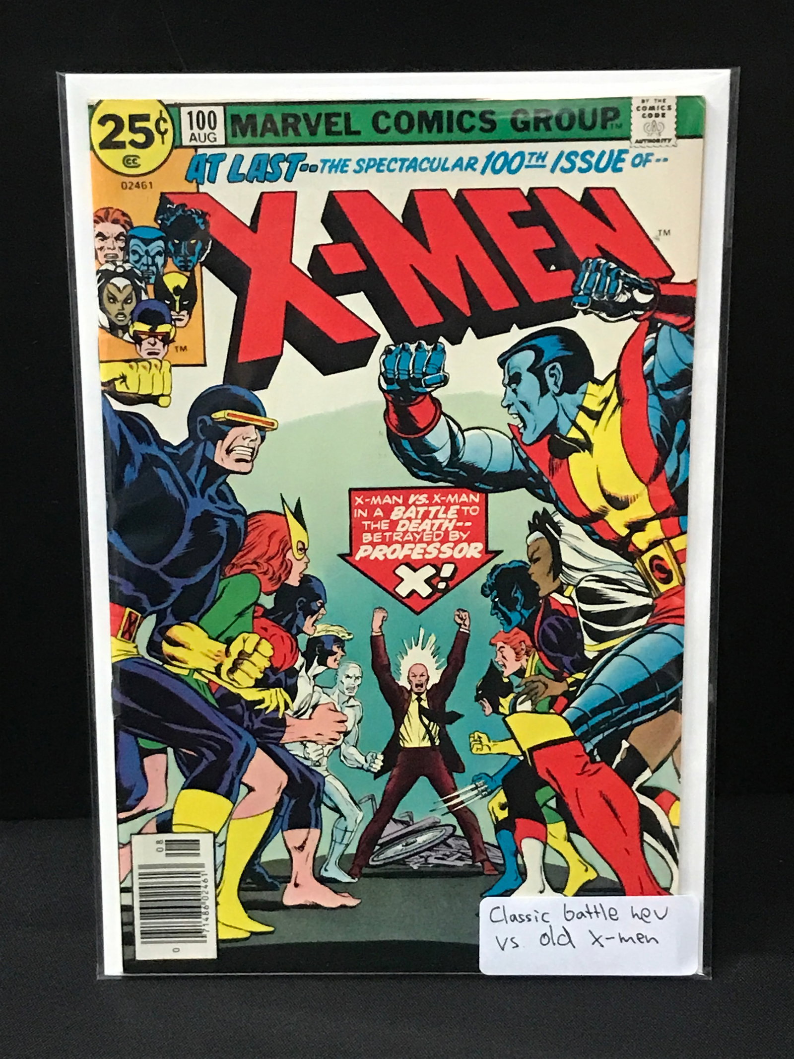 X-MEN #100 BATTLE BETWEEN OLD AND NEW X-MEN - MARVEL COMICS (1 of 1)