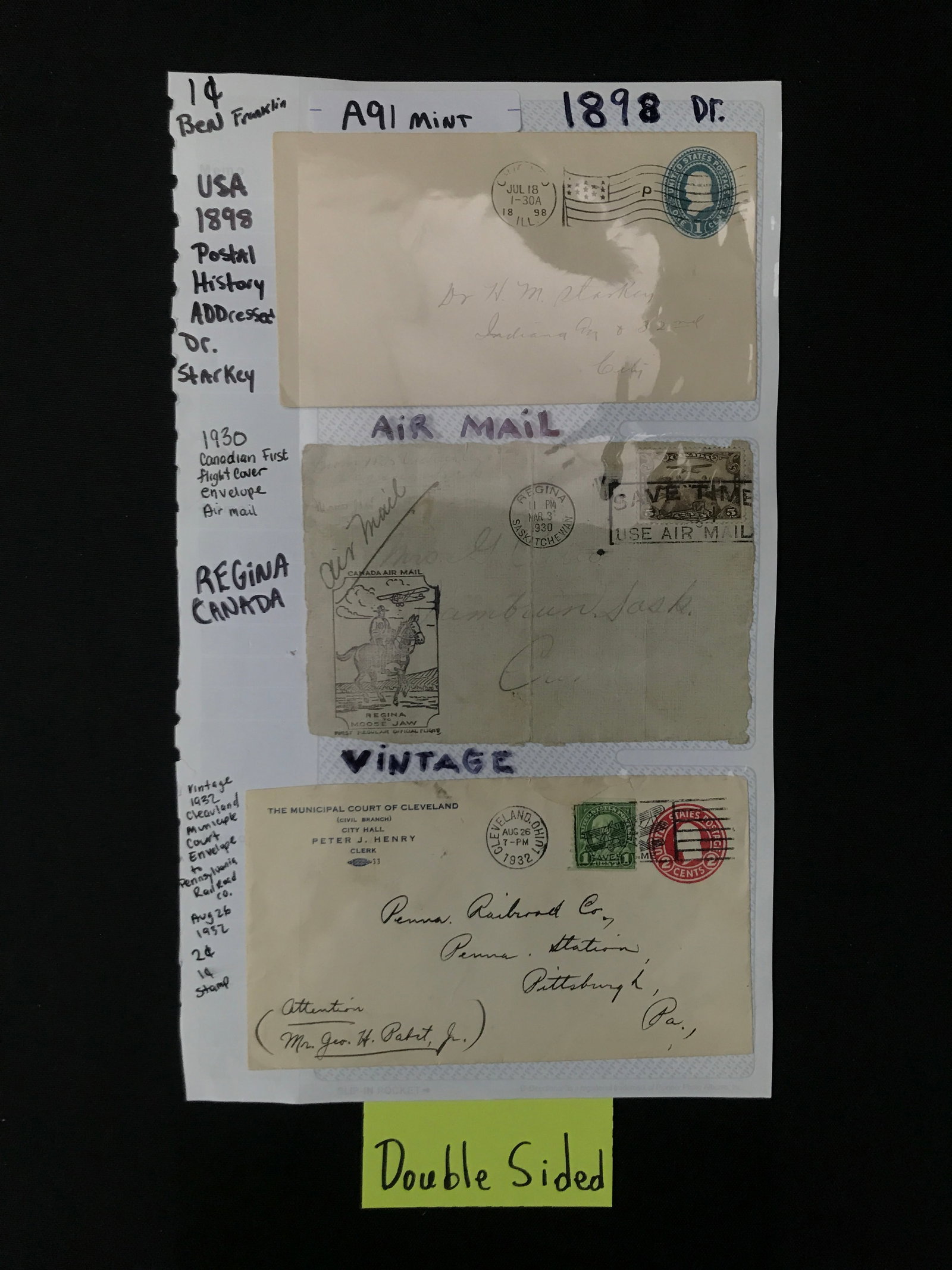 TURN OF THE CENTURY POST CARD LOT WITH STAMPS (1 of 2)